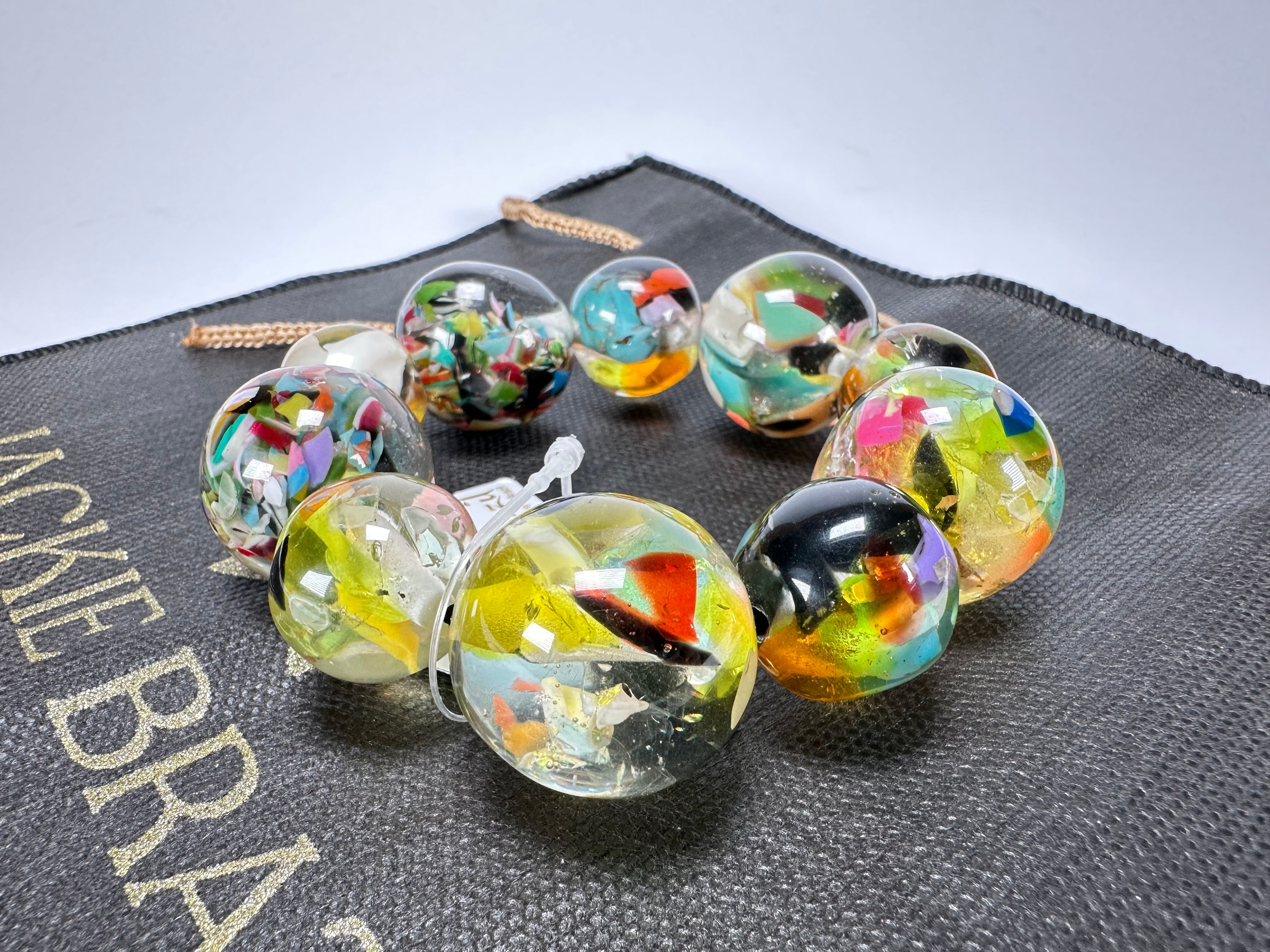 Jackie Brazil "Lola" Medium Spheres Cascade Bracelet ( B2695 )