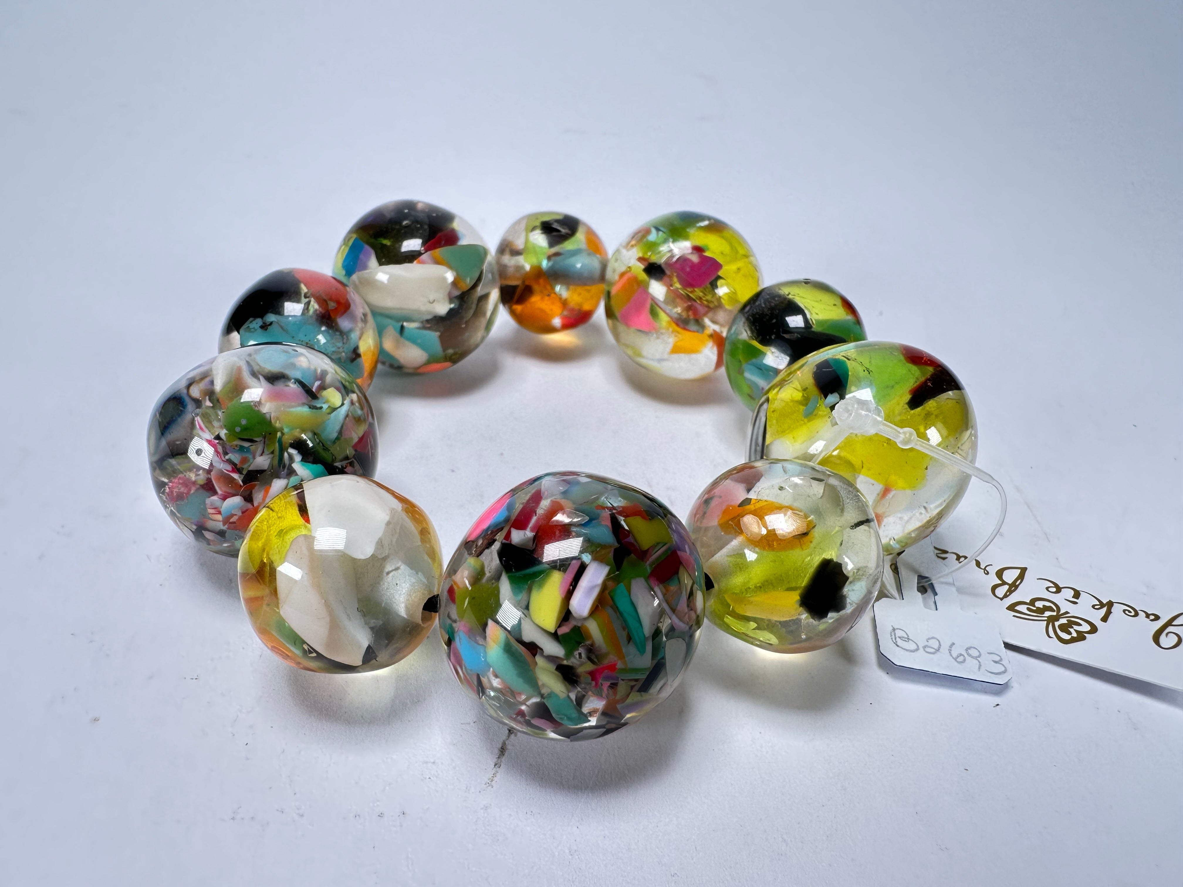 Jackie Brazil "Lola" Medium Spheres Cascade Bracelet ( B2695 )