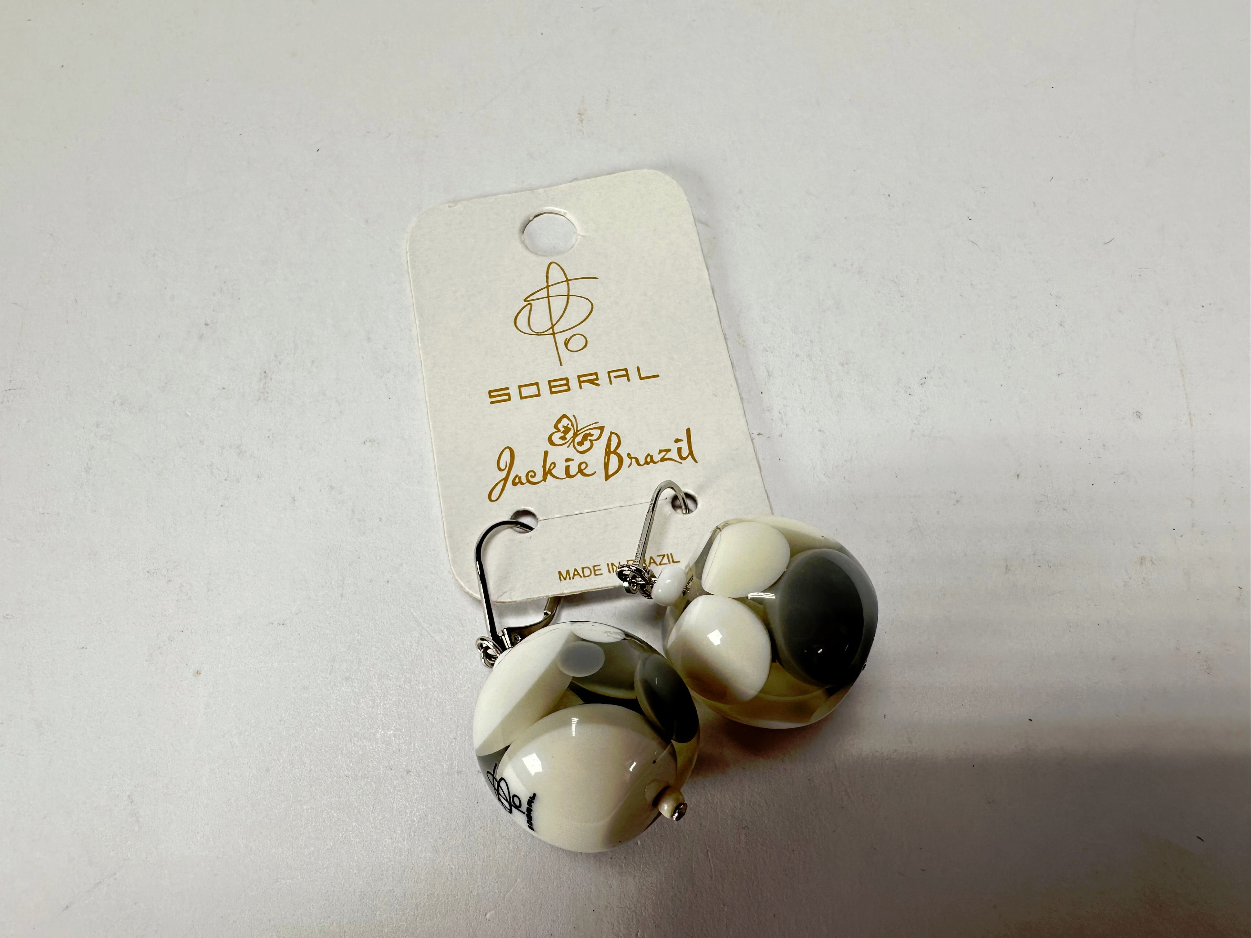 Jackie Brazil "Spots" Spotted Balls Resin Earrings ( E1468 )