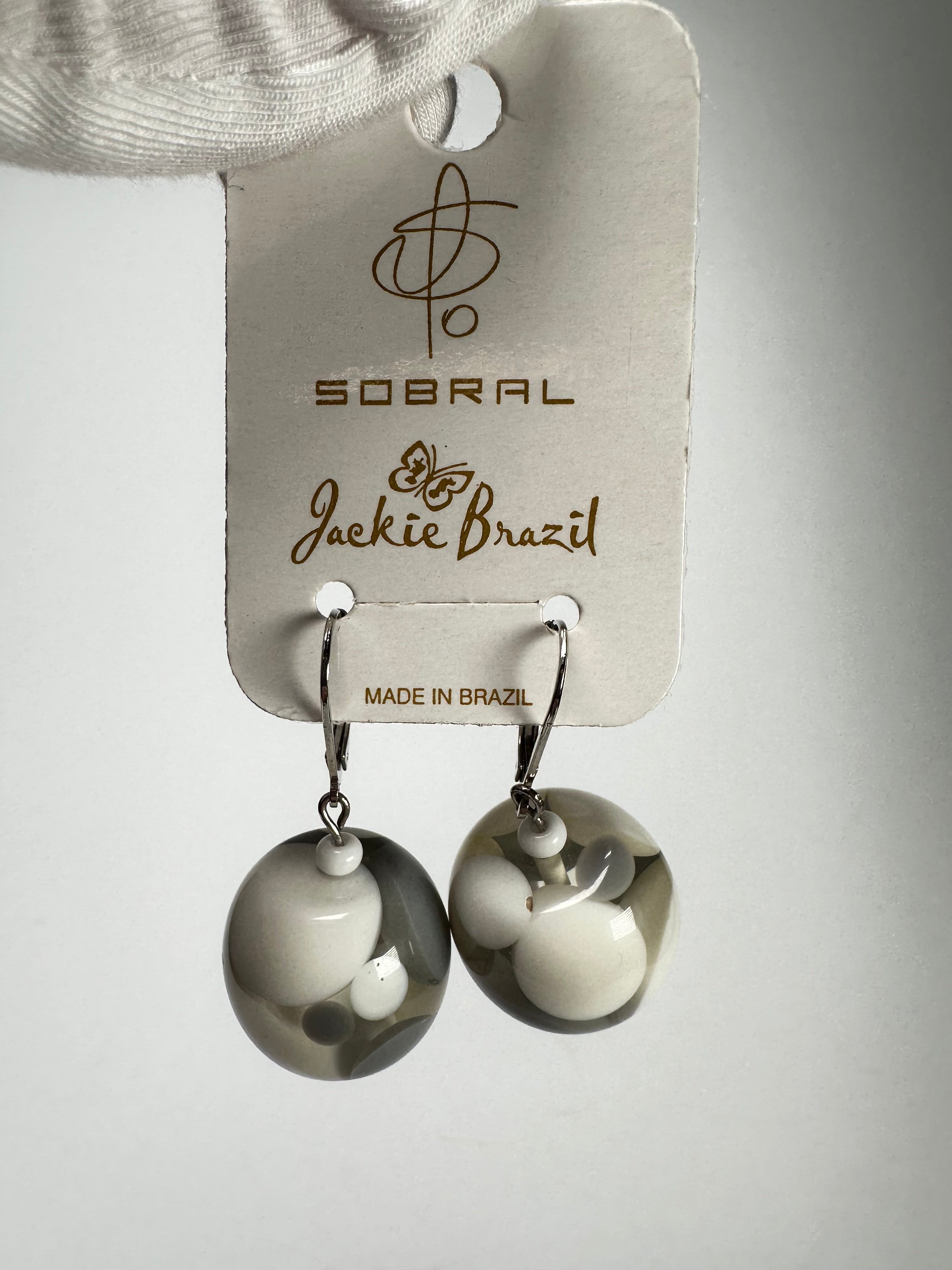 Jackie Brazil "Spots" Spotted Balls Resin Earrings ( E1468 )