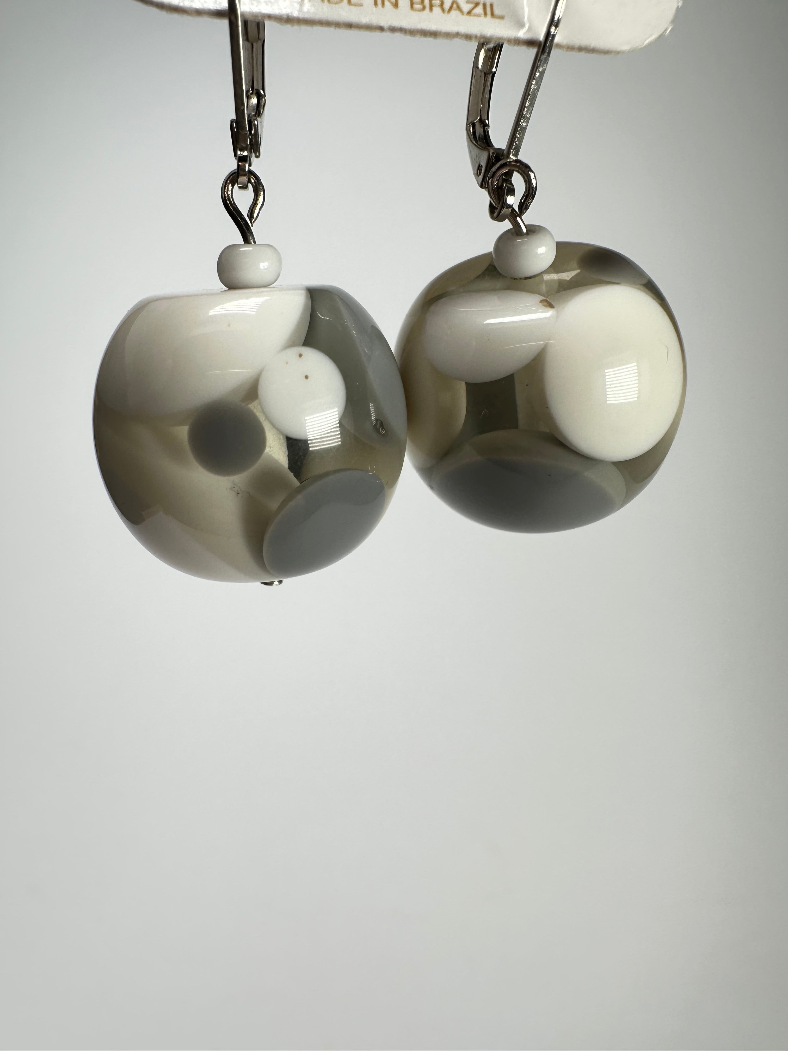 Jackie Brazil "Spots" Spotted Balls Resin Earrings ( E1468 )