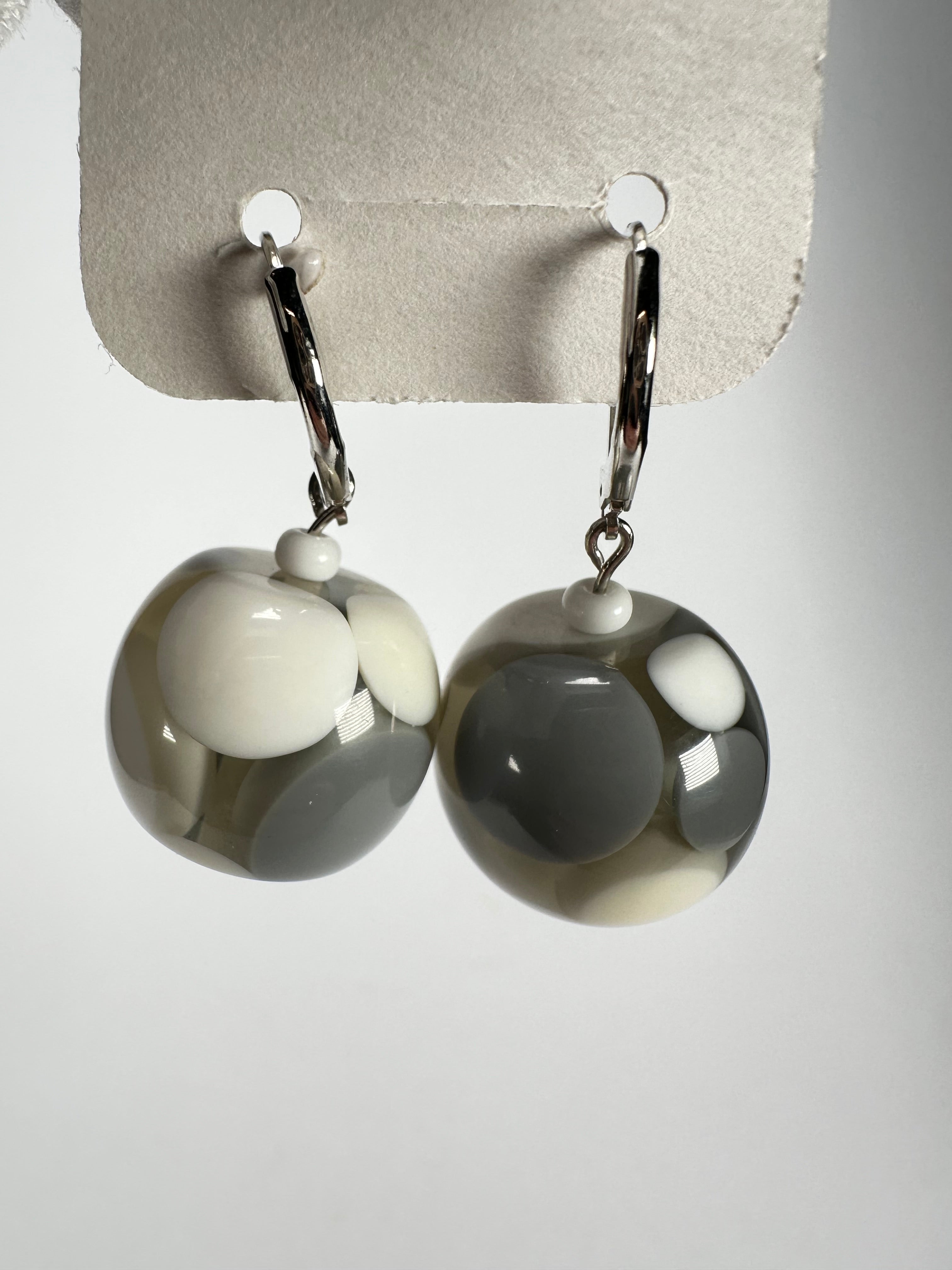 Jackie Brazil "Spots" Spotted Balls Resin Earrings ( E1468 )