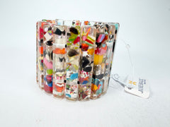 Jackie Brazil "Clarissa" Cascade Thin Rectangles Elasticated Bracelet ( B2335 )