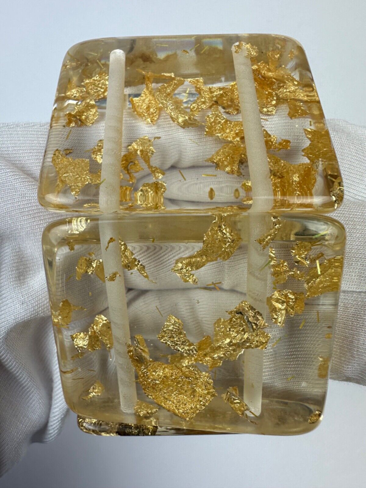 Jackie Brazil "Sabrina" Gold Flakes Elasticated Bracelet ( B0225 )