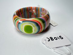 Jackie Brazil "All Sorts "Liquorice w/Cat Eye Spring Colour Mix 3.4cm Bangle ( B2444 )