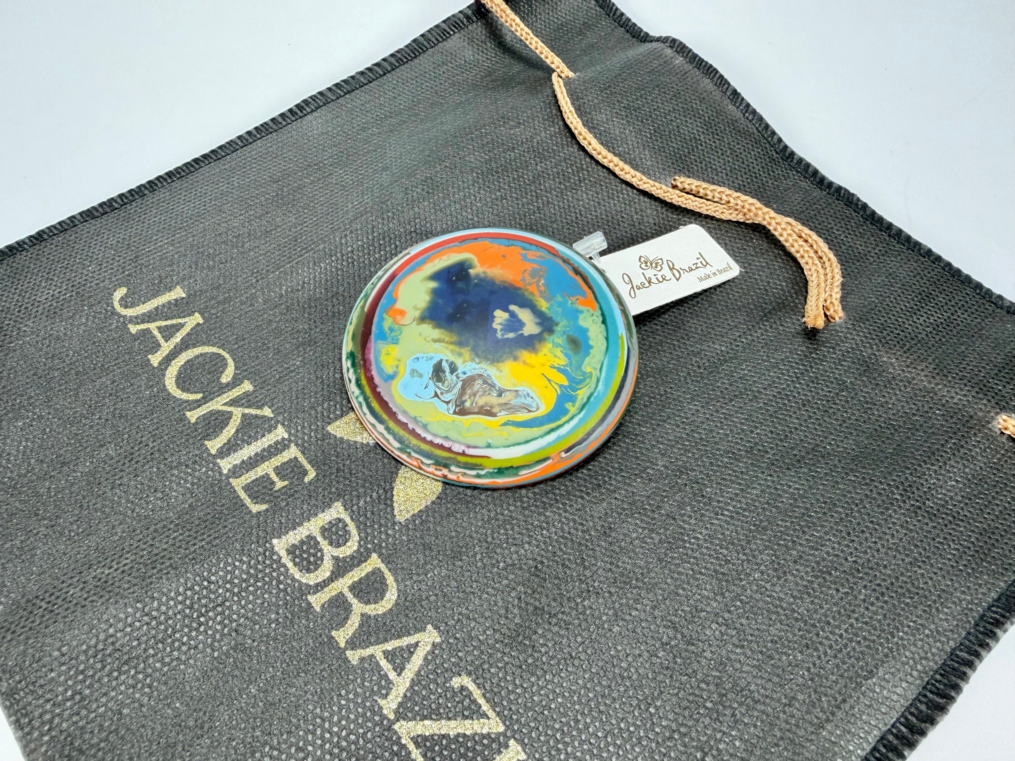 Jackie Brazil "Kandinsky" Mix Colours Disk Broche ( O0991 )