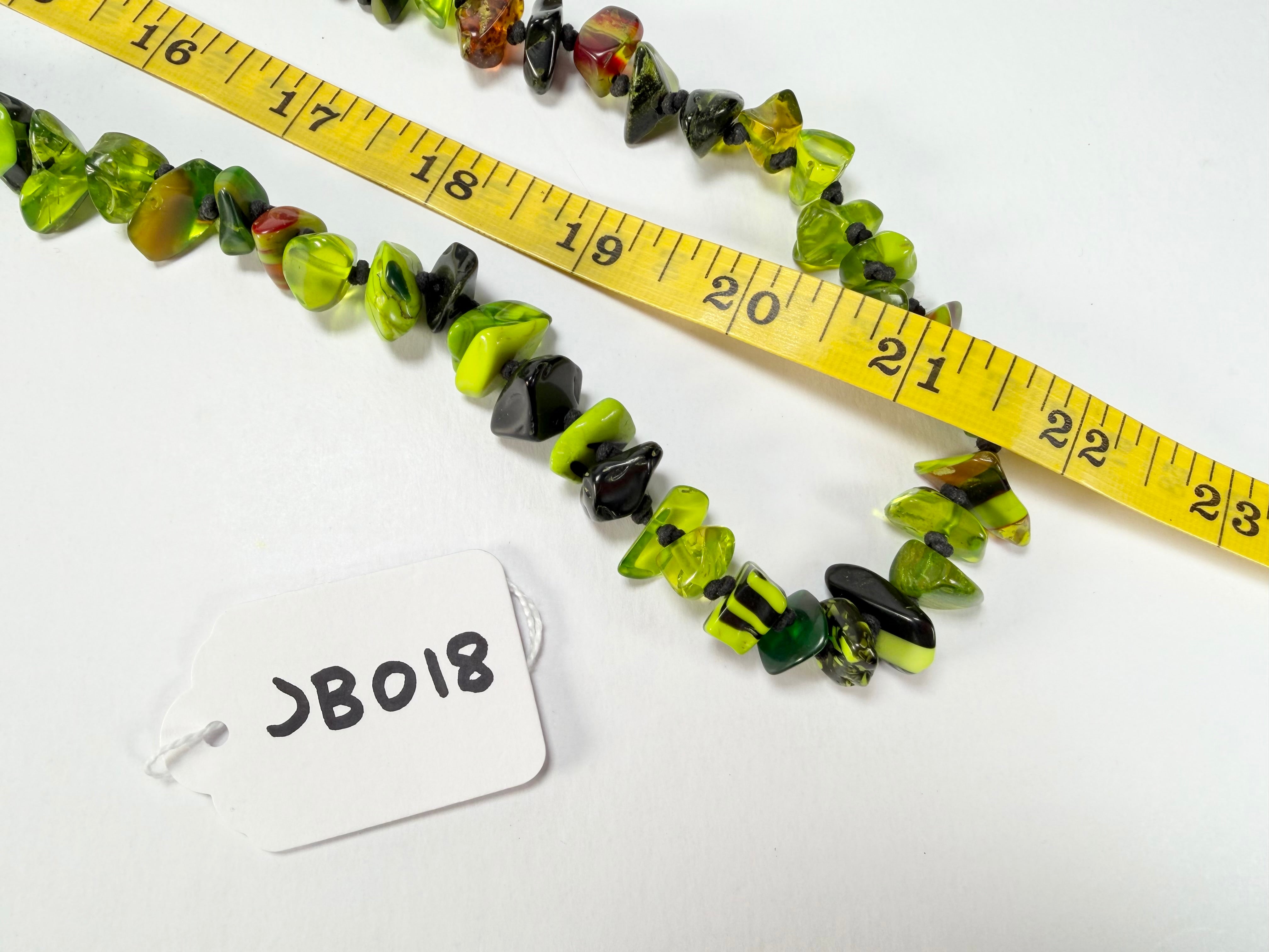 Jackie Brazil "Orient Express" 1 Strand Small Light Green Mix Bead Long 110cm Necklace ( N3571 )