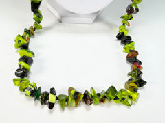 Jackie Brazil "Orient Express" 1 Strand Small Light Green Mix Bead Long 110cm Necklace ( N3571 )