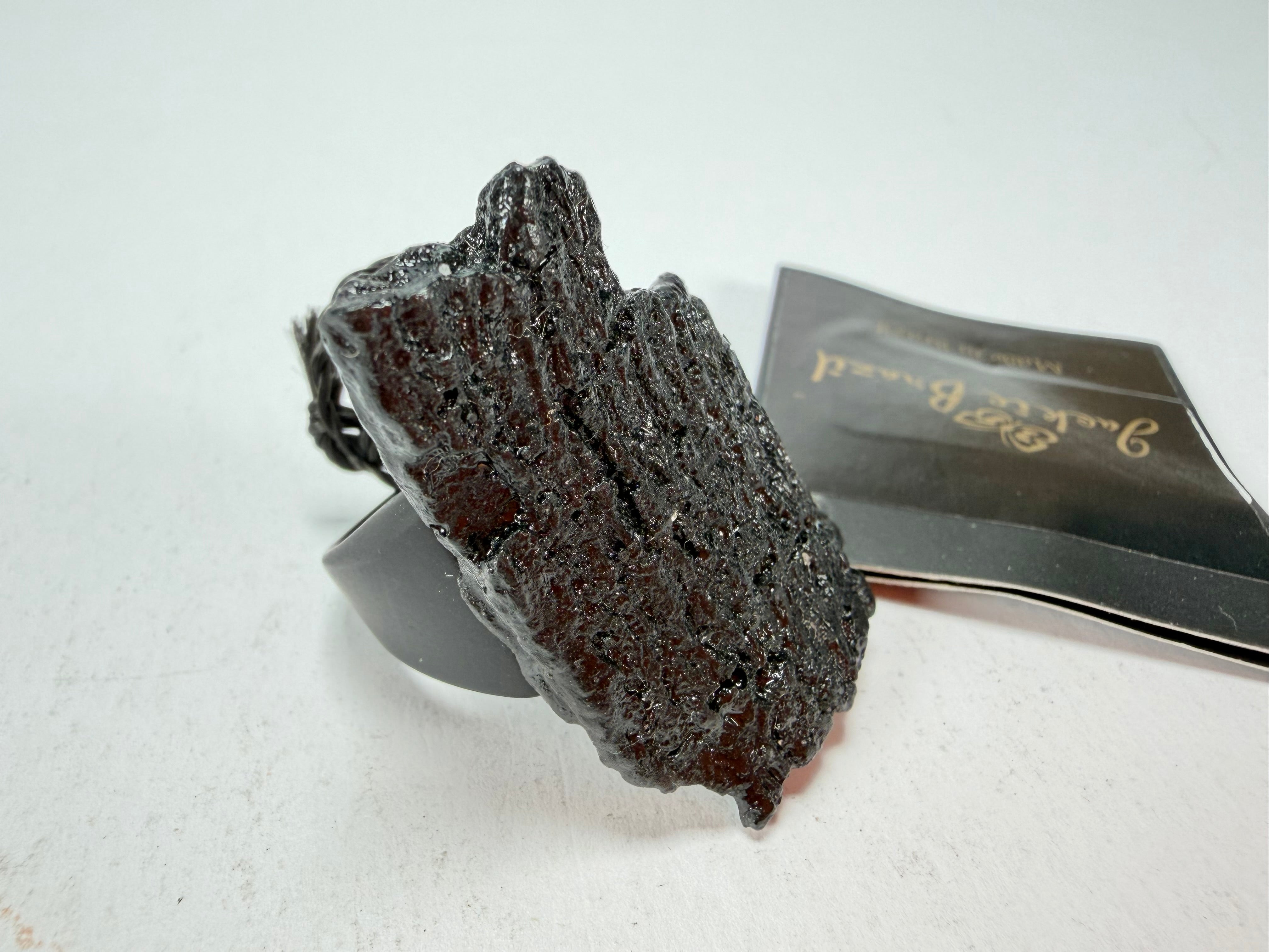 Jackie Brazil "Dark Black" Charcoal Resin Ring ( R2782 ) UK Q / USA 8