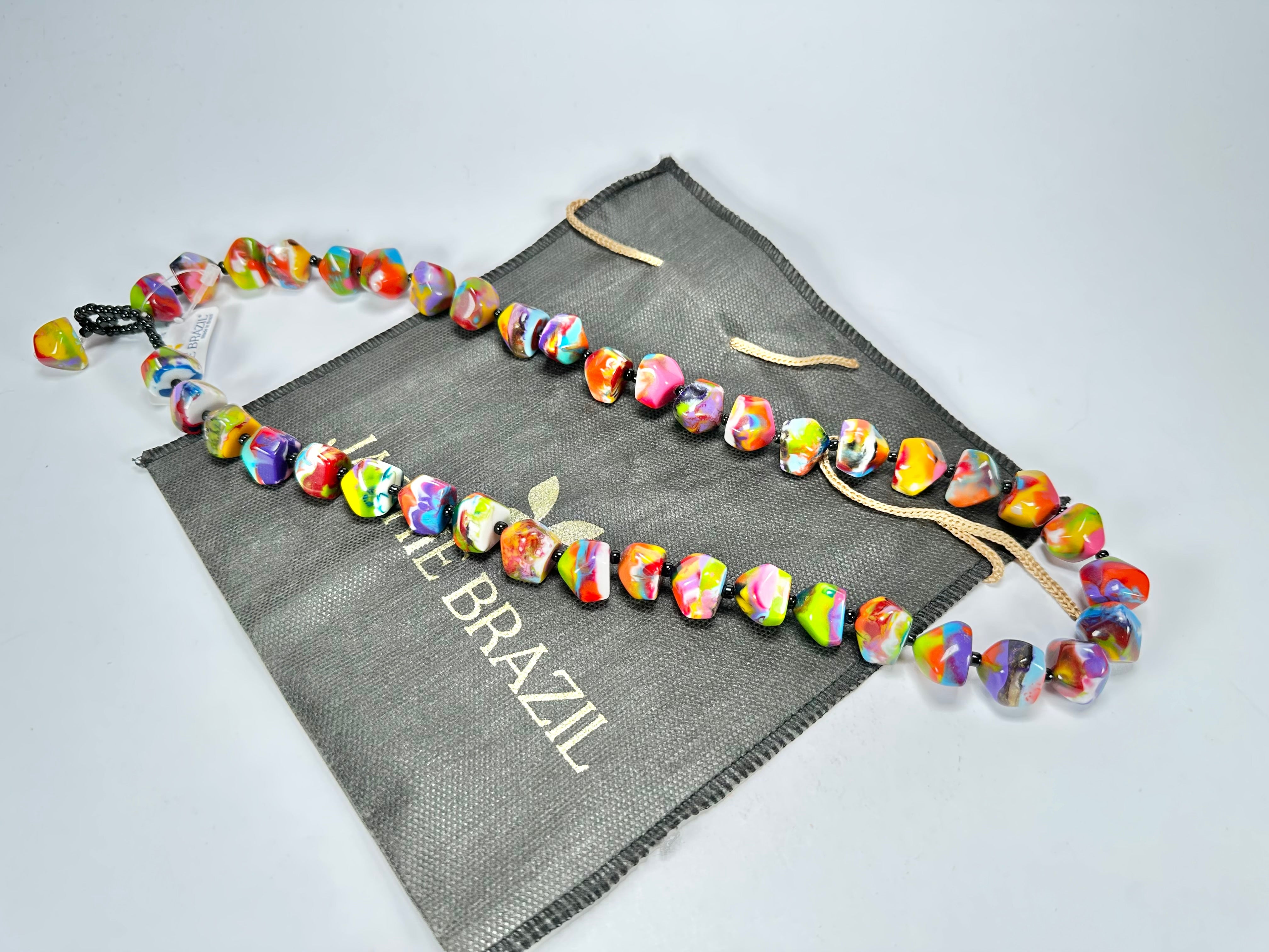 Jackie Brazil "Camille" Kandinsky Small Stones 70cm Necklace ( N0075 )