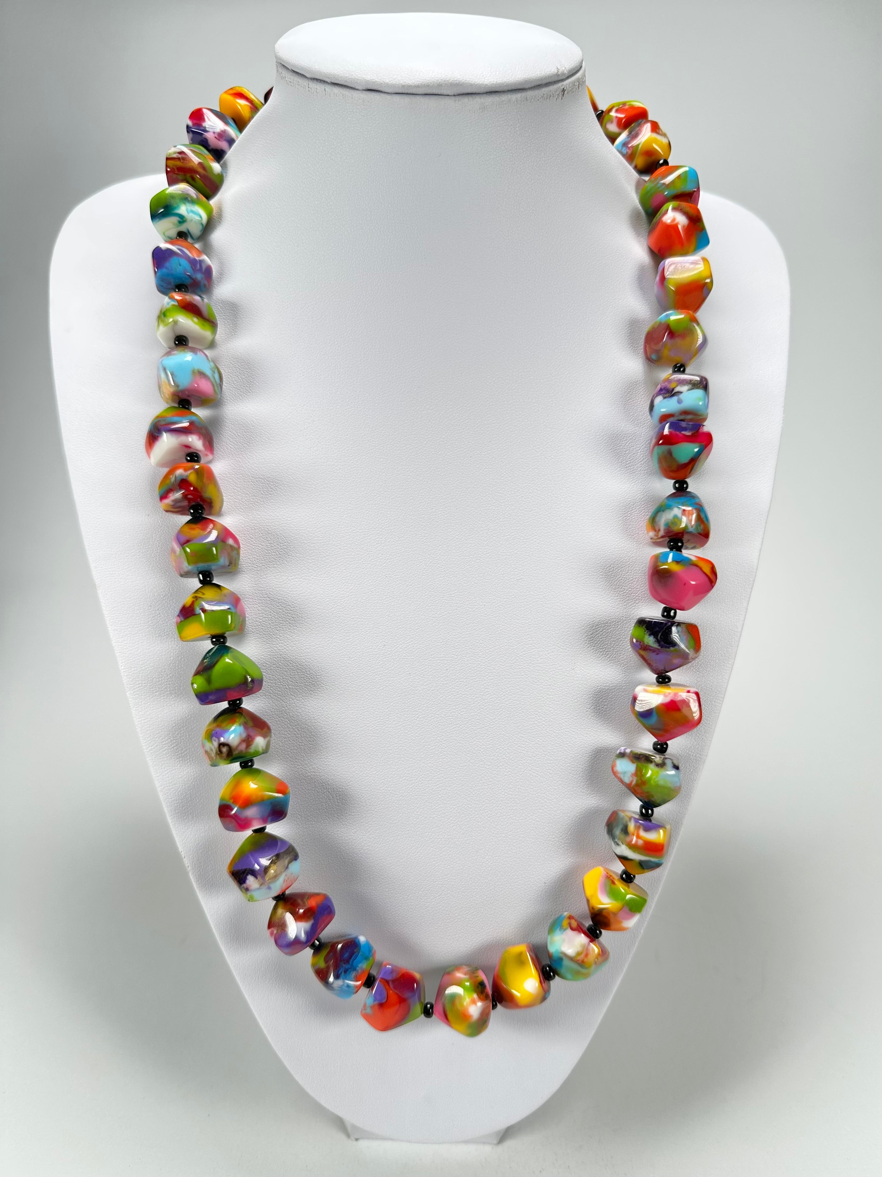 Jackie Brazil "Camille" Kandinsky Small Stones 70cm Necklace ( N0075 )