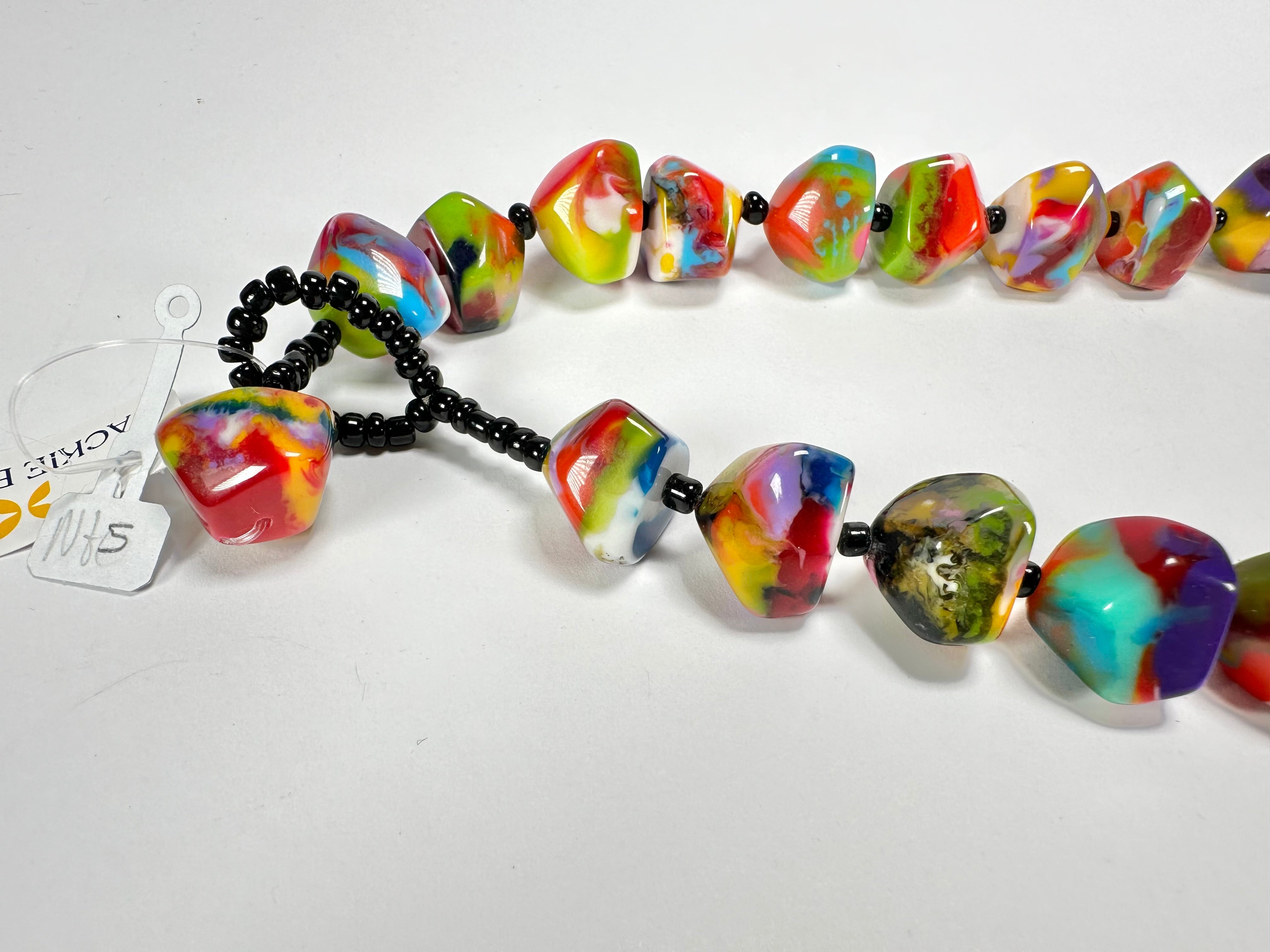 Jackie Brazil "Camille" Kandinsky Small Stones 70cm Necklace ( N0075 )