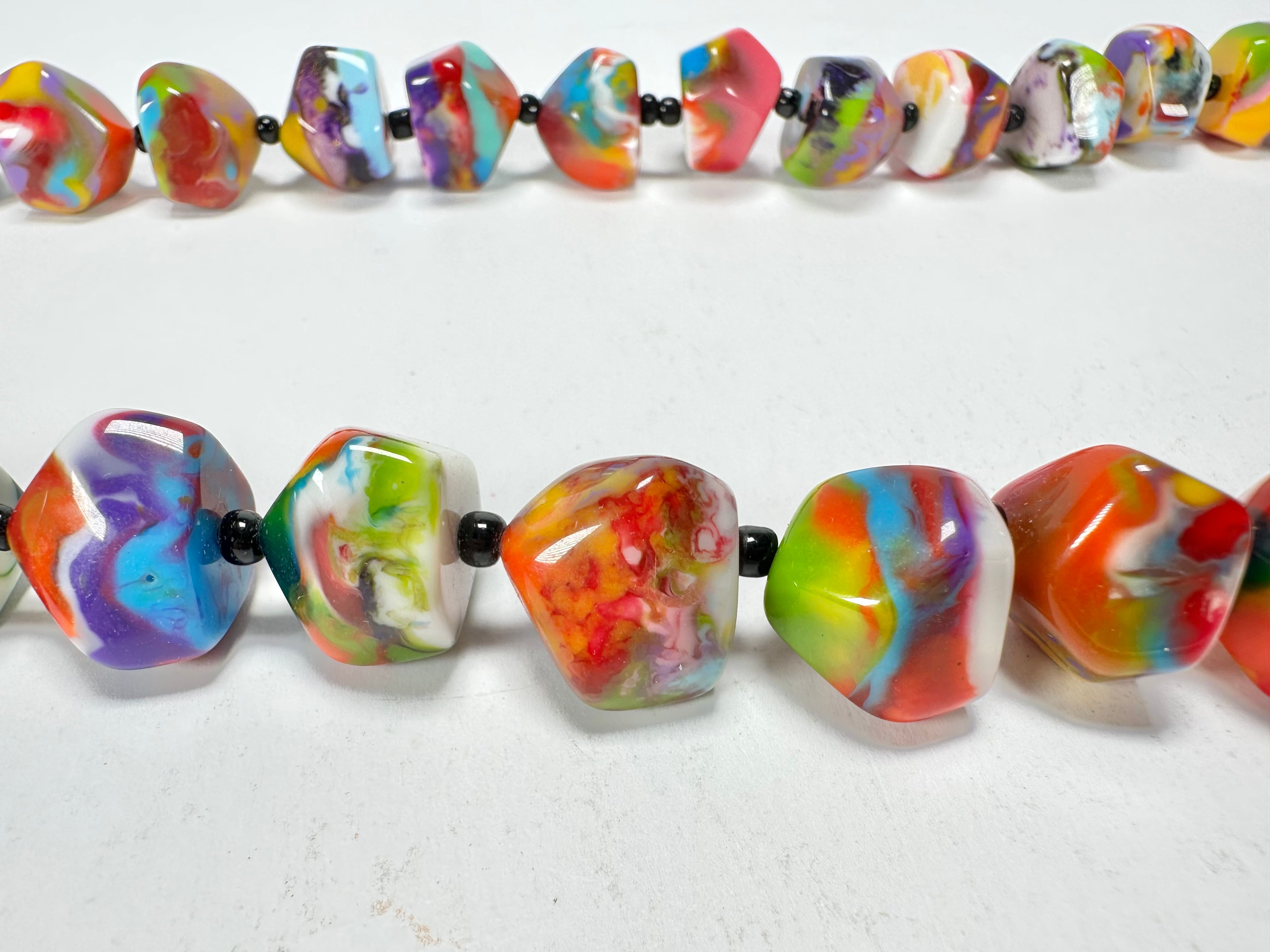 Jackie Brazil "Camille" Kandinsky Small Stones 70cm Necklace ( N0075 )