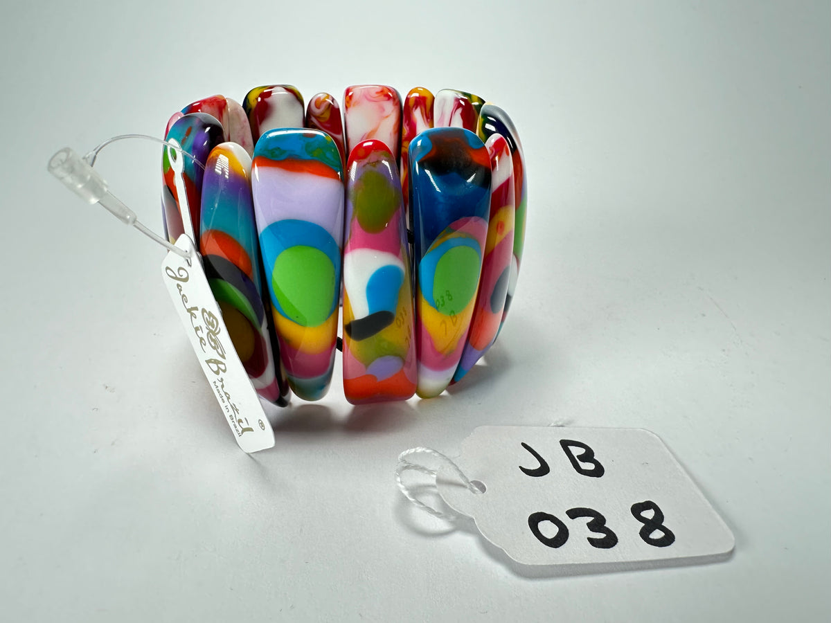 Jackie Brazil "Tulip" Kandinsky Elasticated Bracelet ( B0026 )