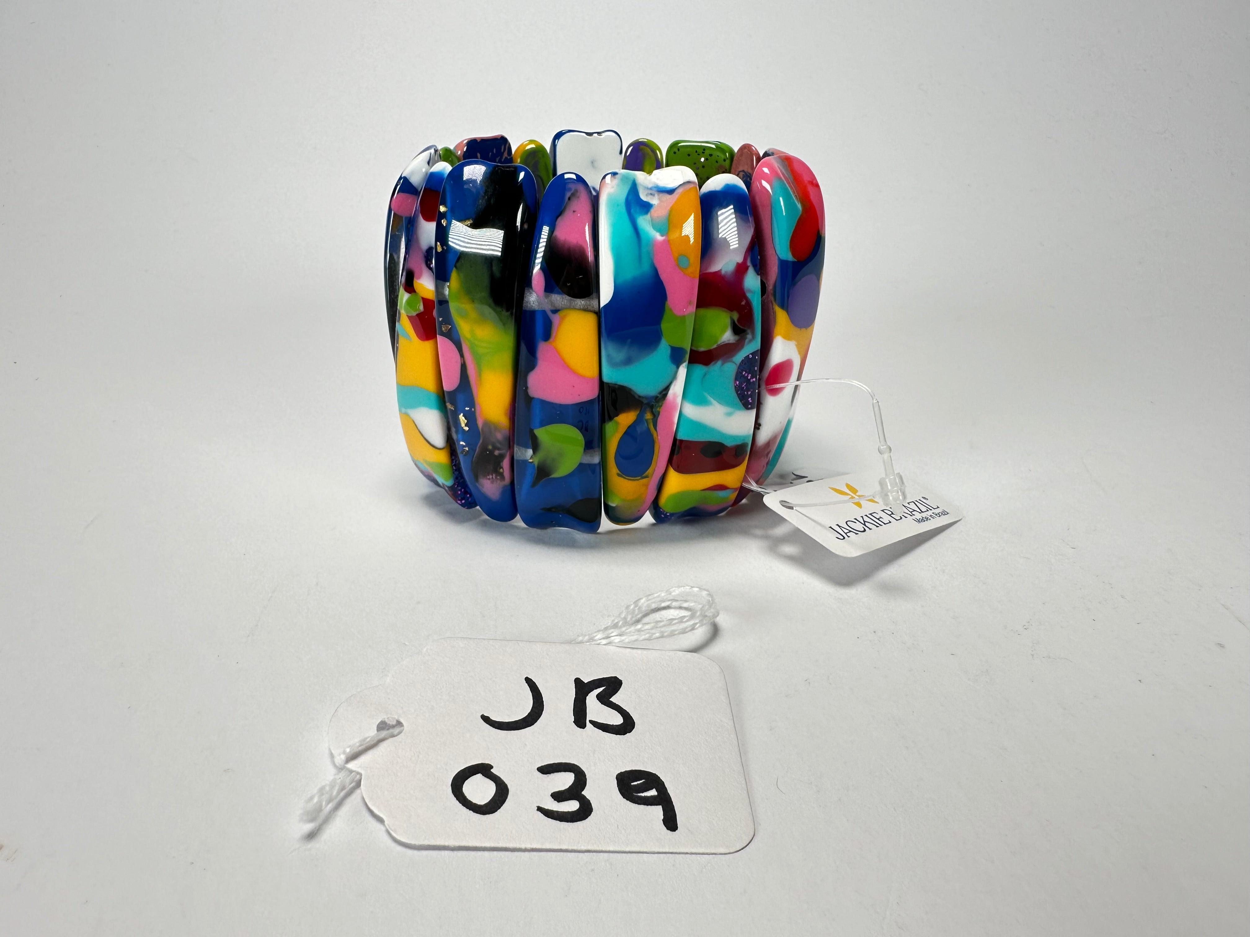 Jackie Brazil "Tulip" Kandinsky Elasticated Bracelet ( B0026 )