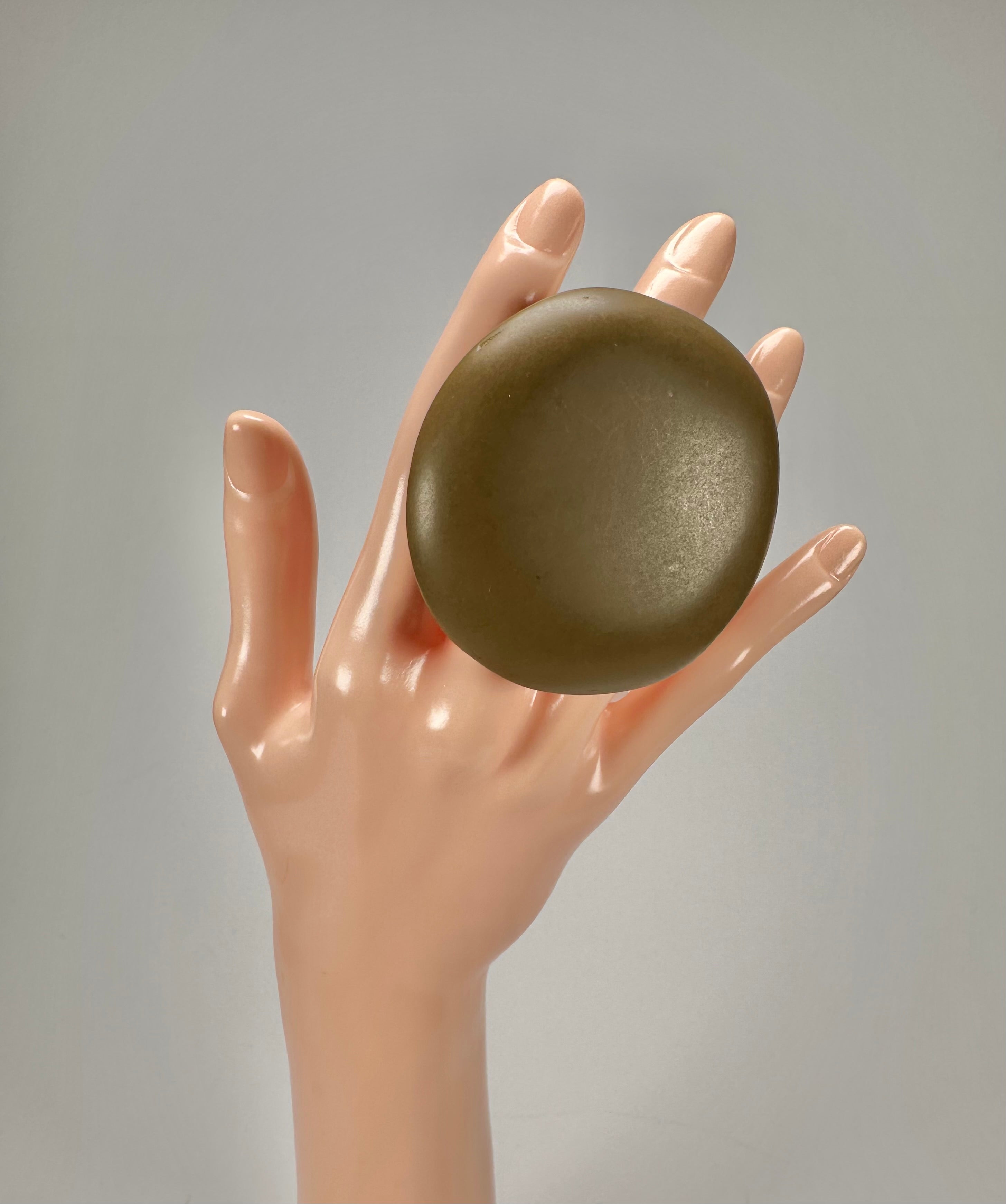 Jackie Brazil "Large Riverstone" Brown Matte 40MM Ring ( R3605 ) Size UK - P / US-7.5