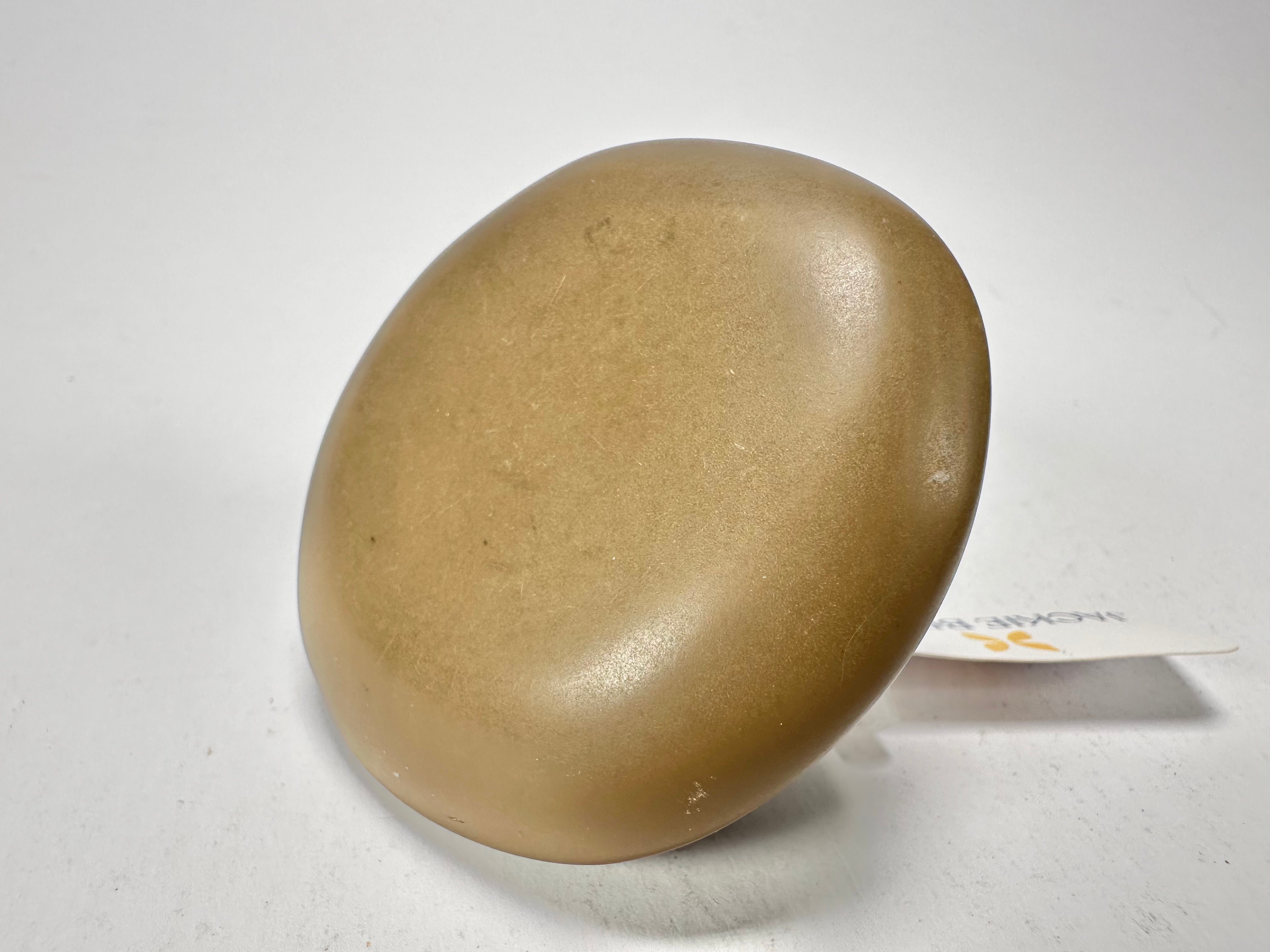 Jackie Brazil "Large Riverstone" Brown Matte 40MM Ring ( R3605 ) Size UK - P / US-7.5