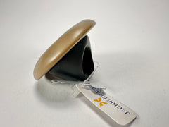 Jackie Brazil "Large Riverstone" Brown Matte 40MM Ring ( R3605 ) Size UK - P / US-7.5
