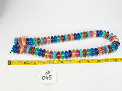 Jackie Brazil "Ana" Transparent Summer Mix Resin Wheels 70cm Necklace ( N0044 )