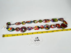 Jackie Brazil "Indiana" Kandinsky Multi-Bead Medium Resin 70cm Necklace ( N0033 )