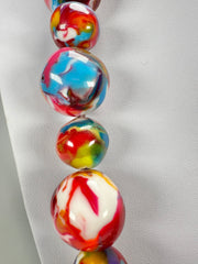 Jackie Brazil "Large Spheres" Kandinsky Long Abstract Necklace 75cm ( N2694 )