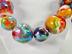 Jackie Brazil "Large Spheres" Kandinsky Long Abstract Necklace 75cm ( N2694 )