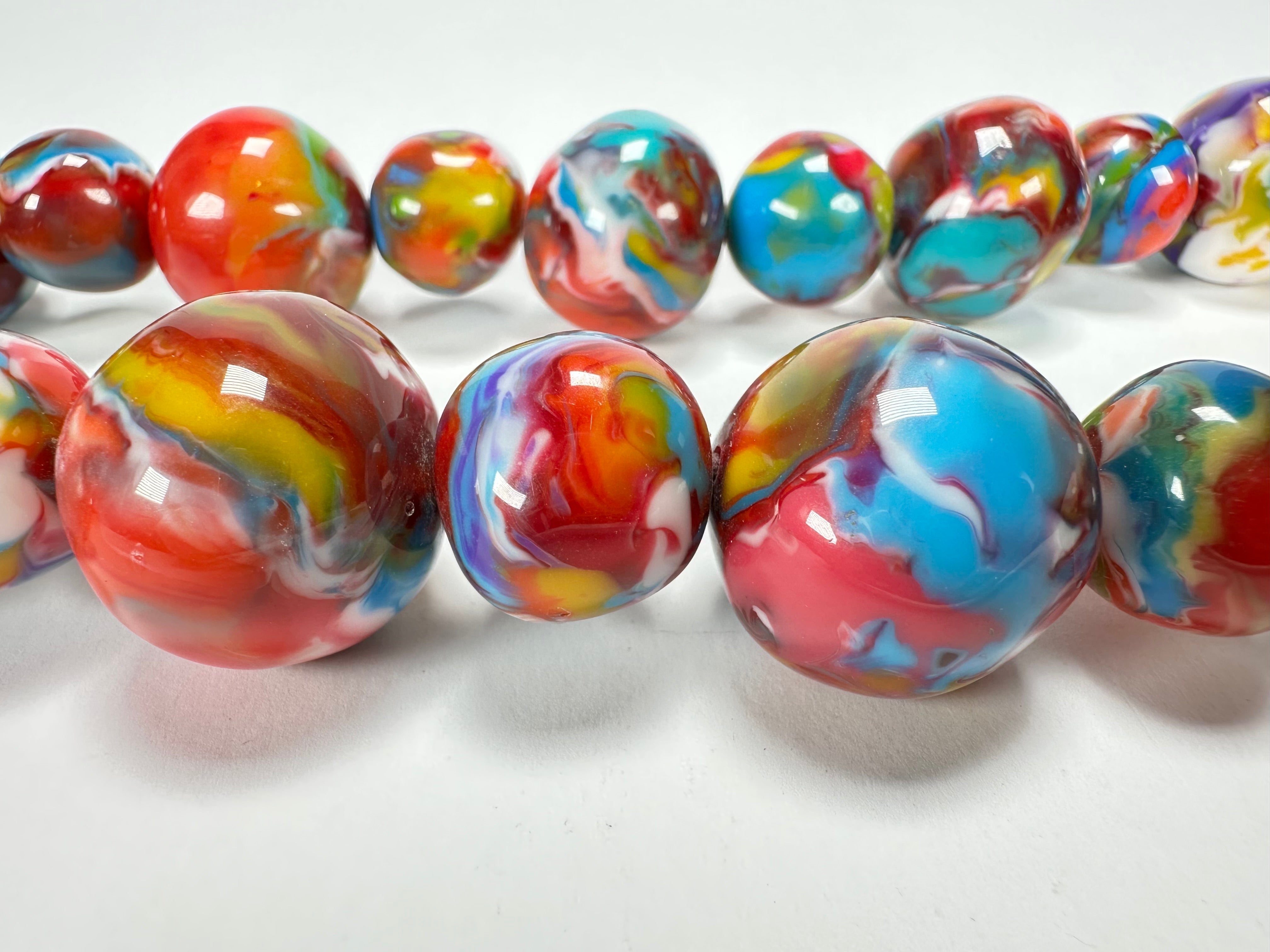 Jackie Brazil "Large Spheres" Kandinsky Long Abstract Necklace 75cm ( N2694 )