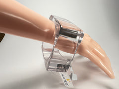 Jackie Brazil "Solid Square" Crystal 4cm Bangle ( B2056 )