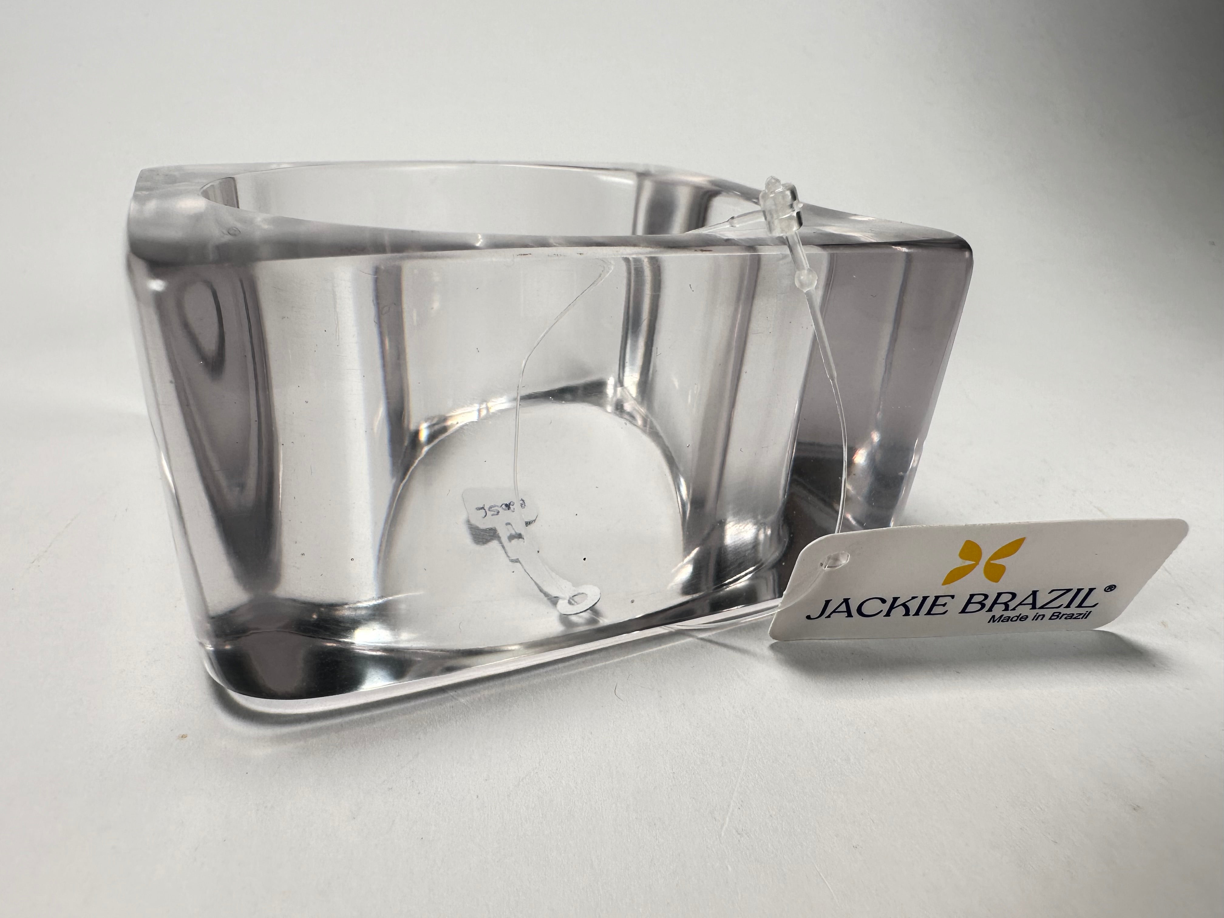 Jackie Brazil "Solid Square" Crystal 4cm Bangle ( B2056 )