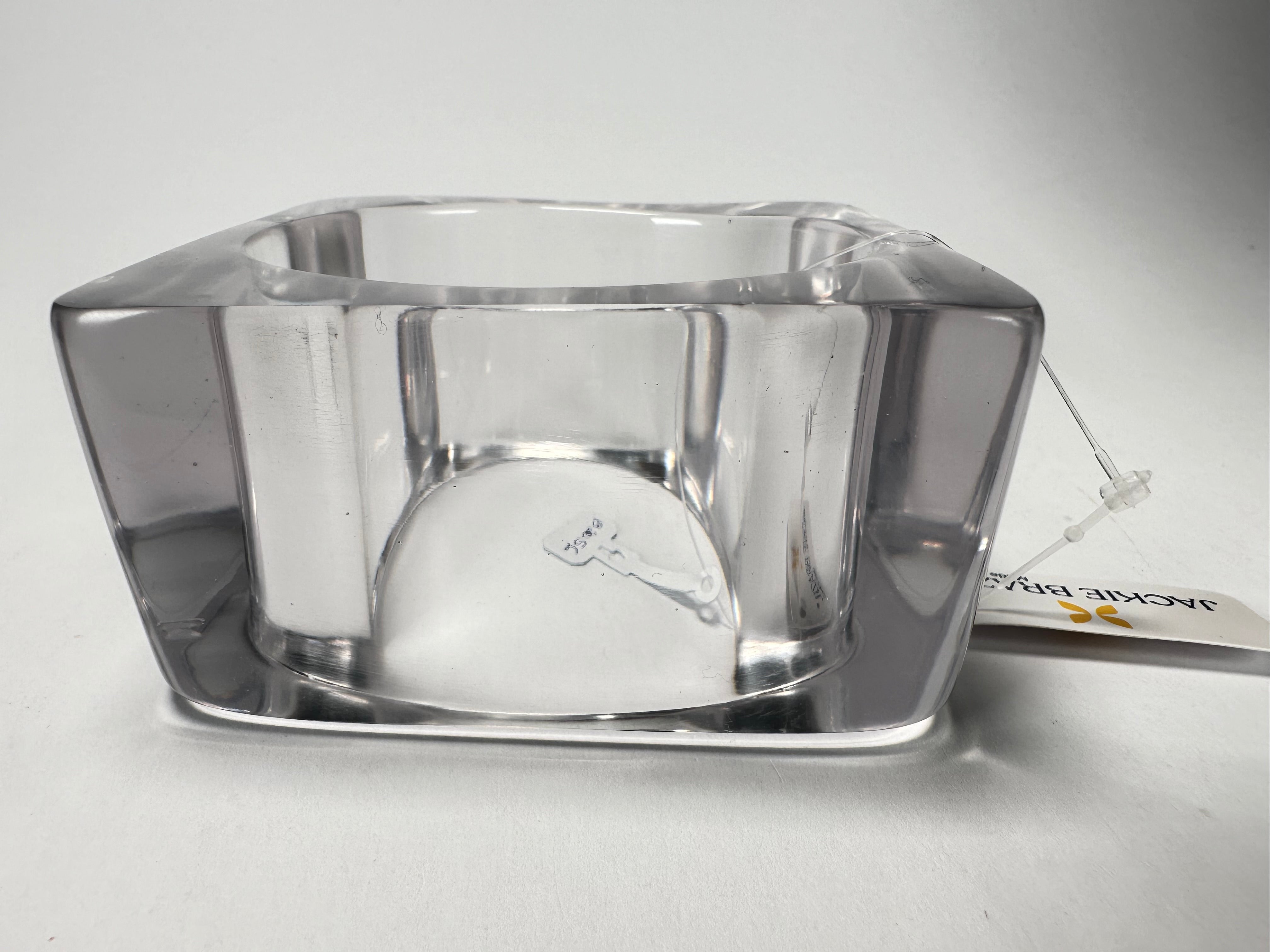 Jackie Brazil "Solid Square" Crystal 4cm Bangle ( B2056 )