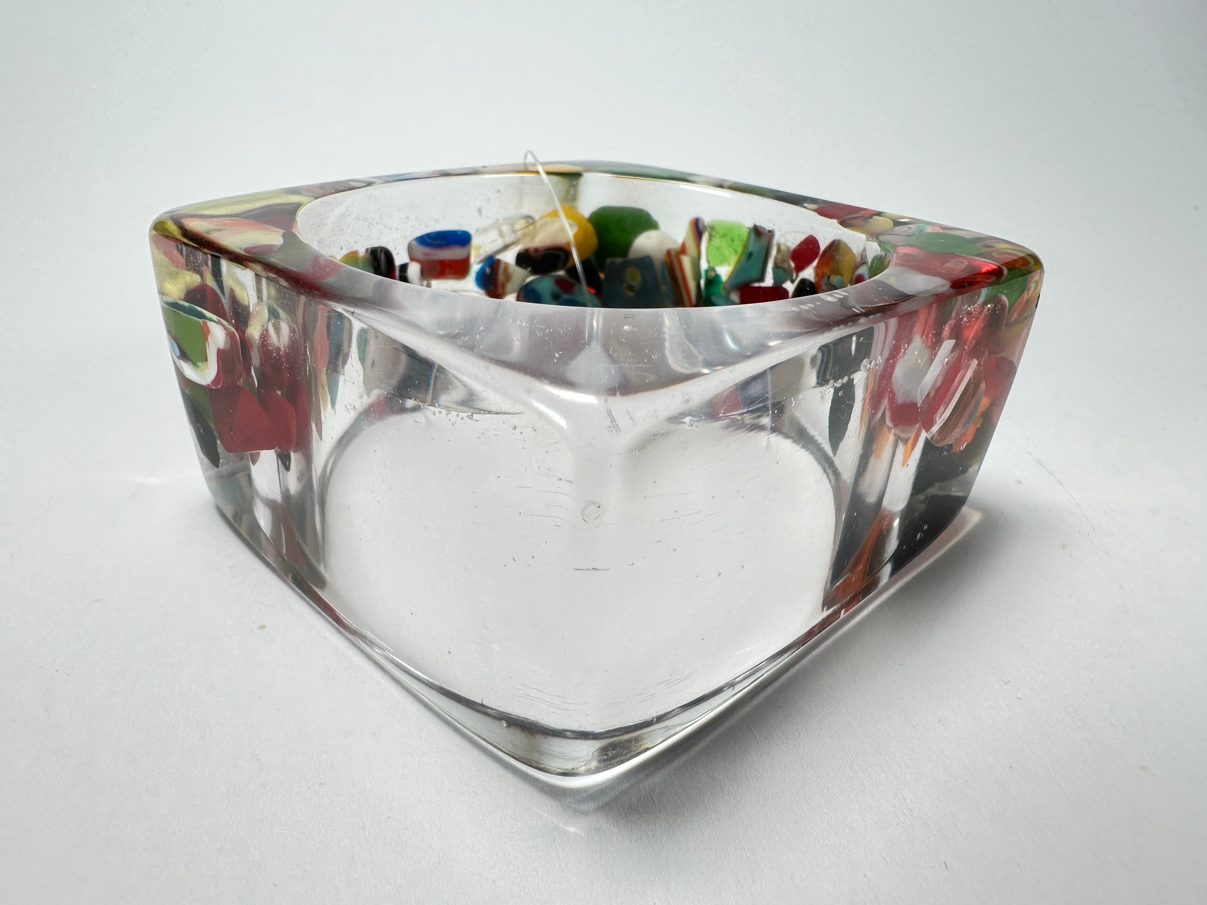 Jackie Brazil "Solid Square" Cascade 4cm Bangle ( B2056 )