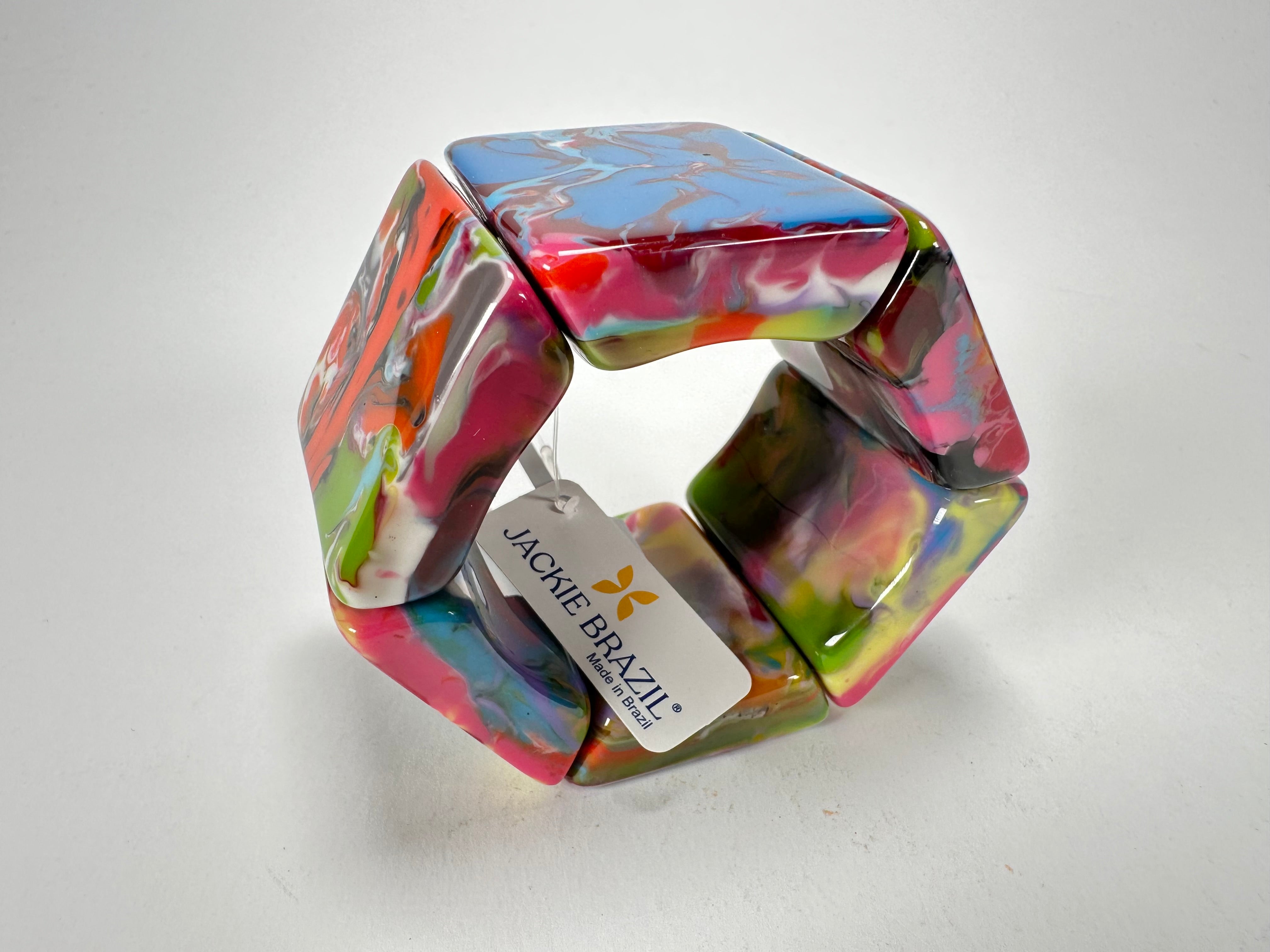 Jackie Brazil "Sabrina" Kandinsky Elasticated Bracelet ( B0225 )