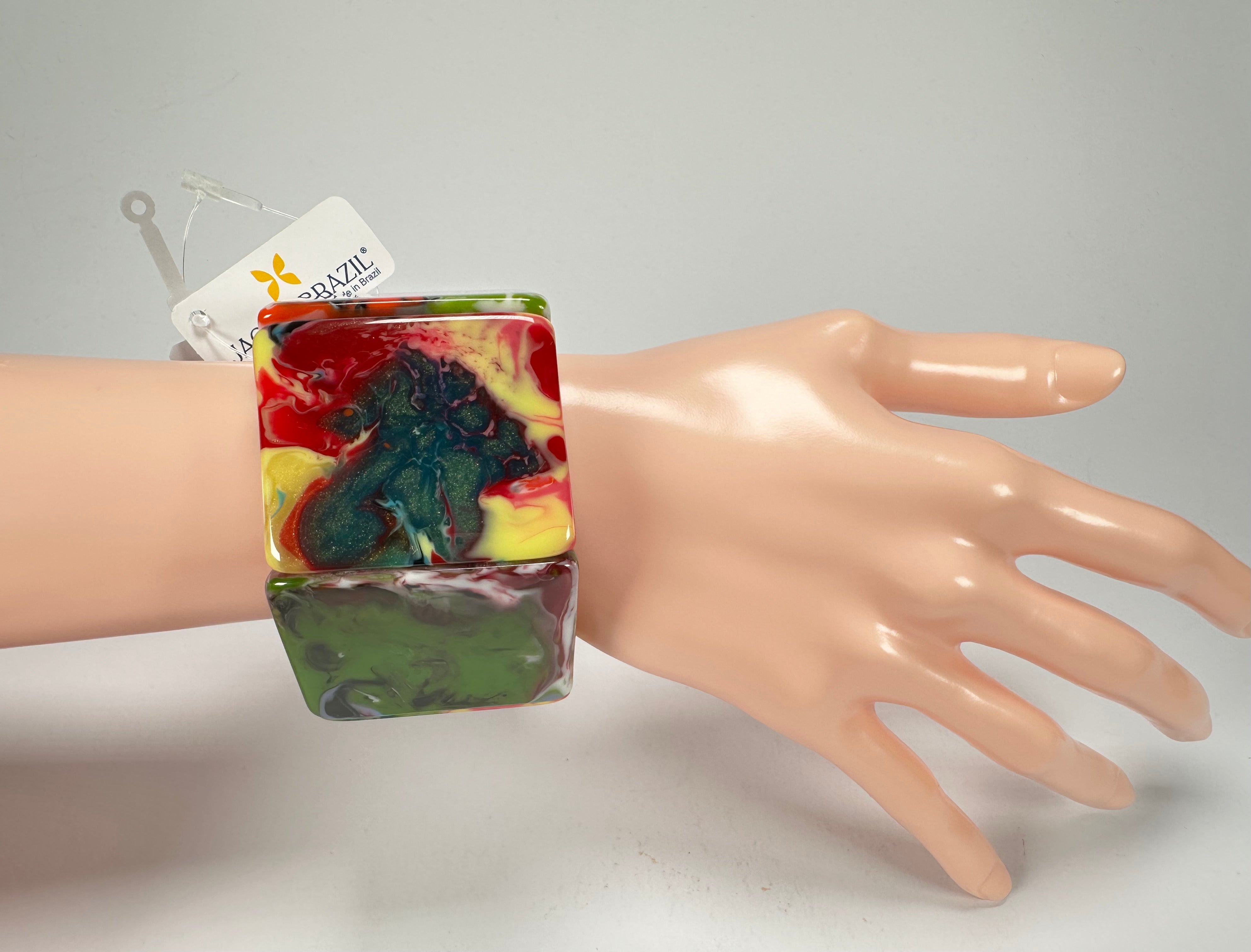 Jackie Brazil "Sabrina" Kandinsky Elasticated Bracelet ( B0225 )