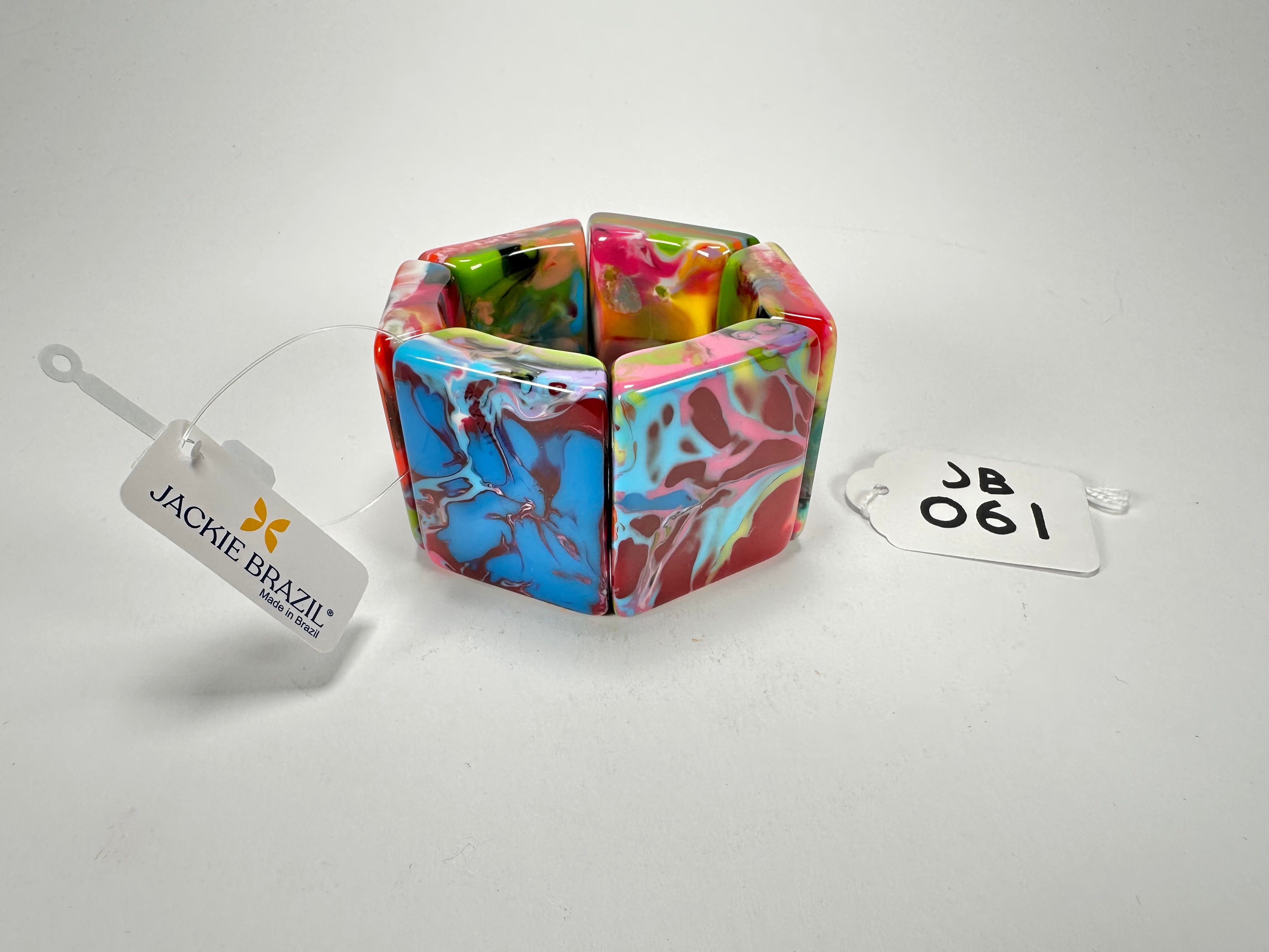 Jackie Brazil "Sabrina" Kandinsky Elasticated Bracelet ( B0225 )