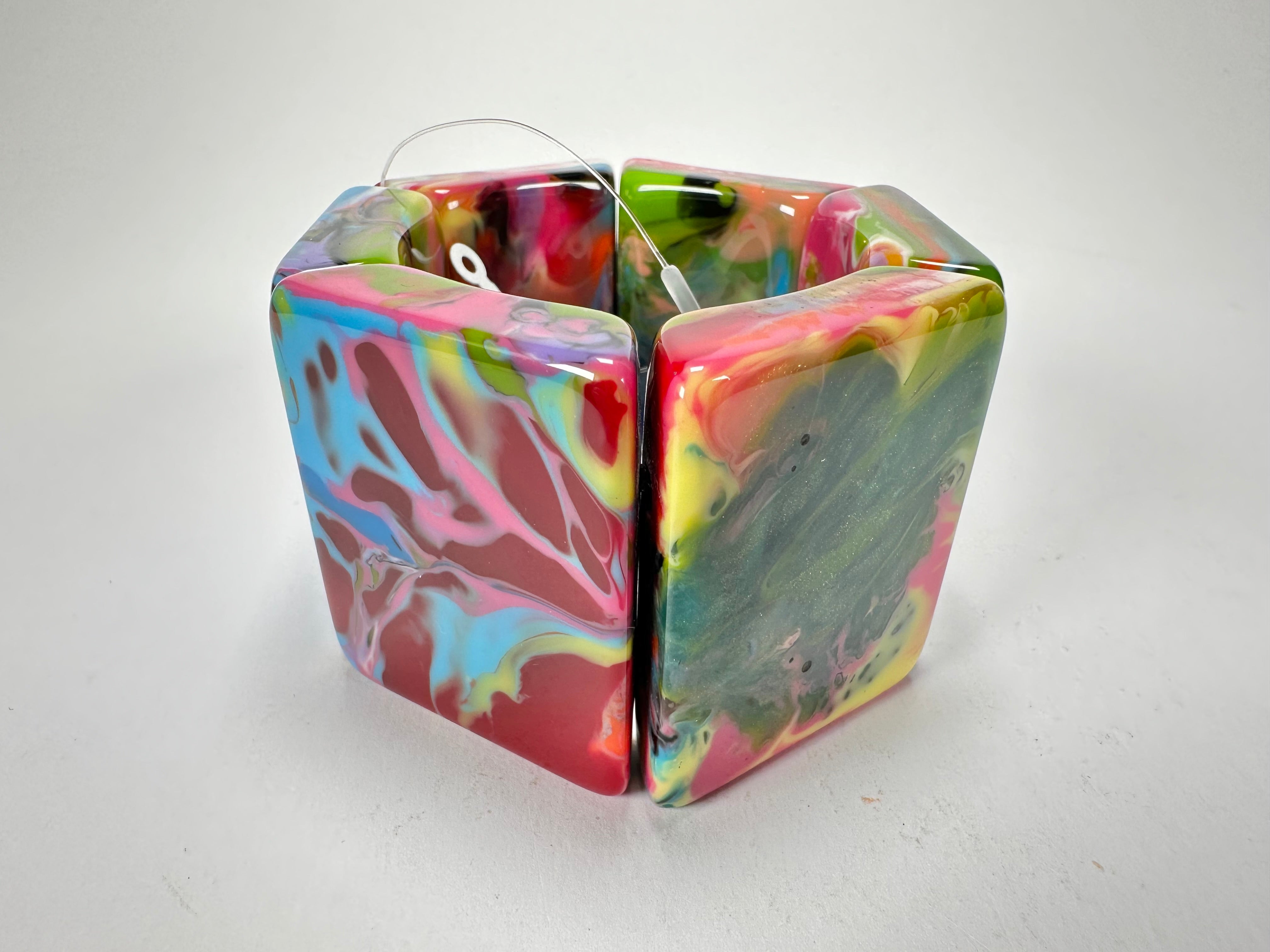 Jackie Brazil "Sabrina" Kandinsky Elasticated Bracelet ( B0225 )