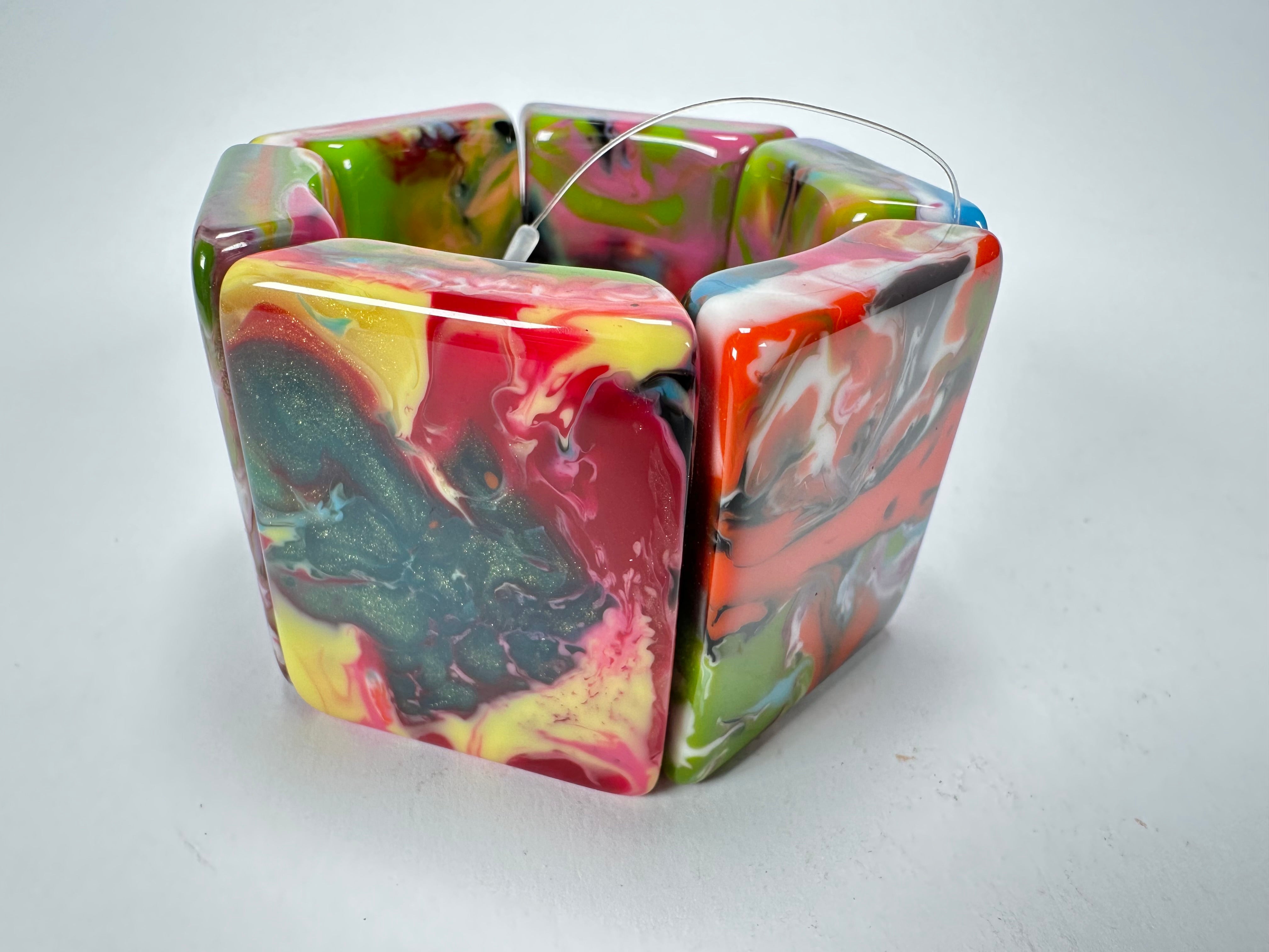 Jackie Brazil "Sabrina" Kandinsky Elasticated Bracelet ( B0225 )
