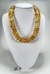 Jackie Brazil "Ana" Gold Flakes Resin Wheels 50cm Necklace ( N0042 )