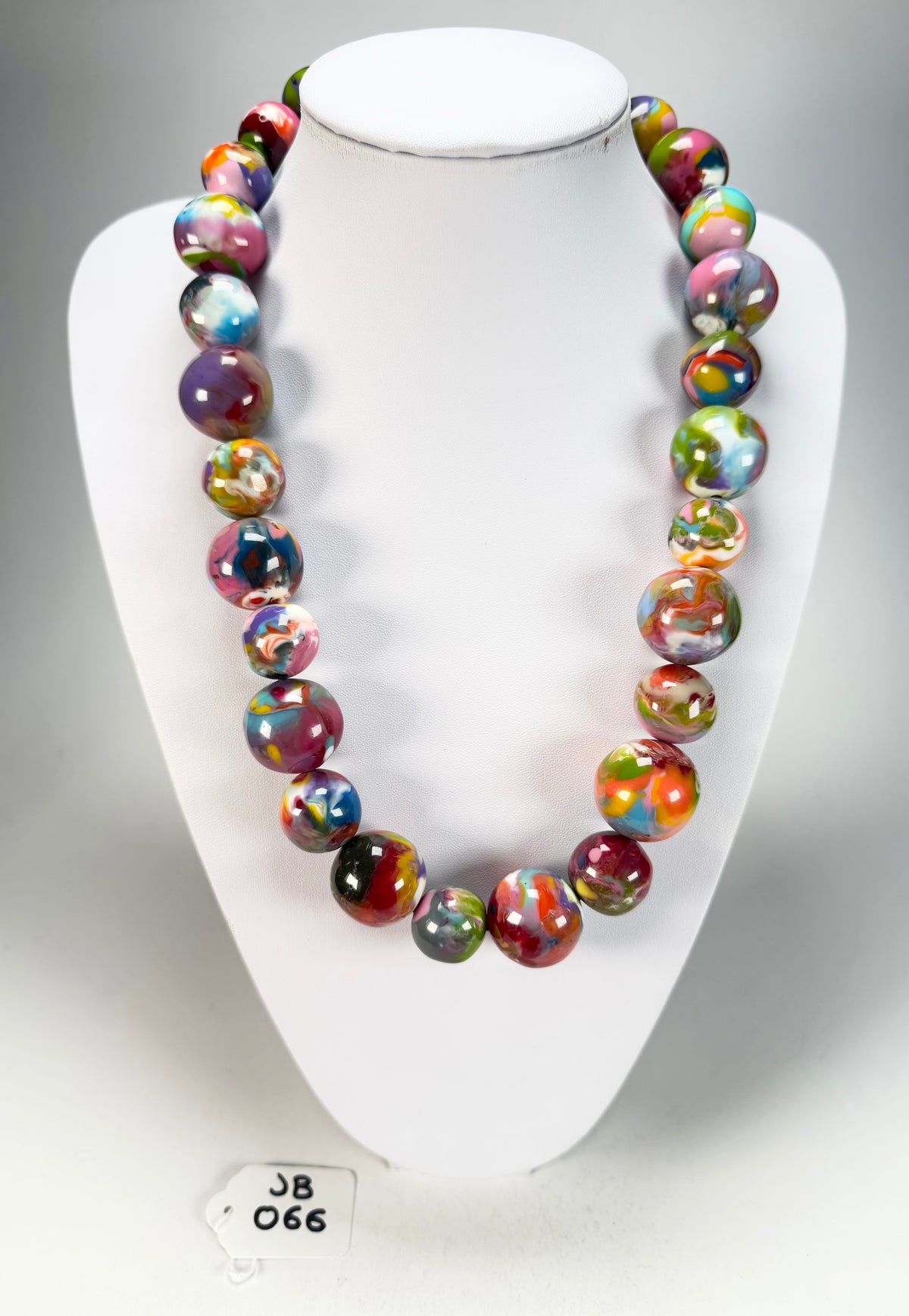 Jackie Brazil "Large Spheres" Kandinsky Long Abstract Necklace 75cm ( N2694 )