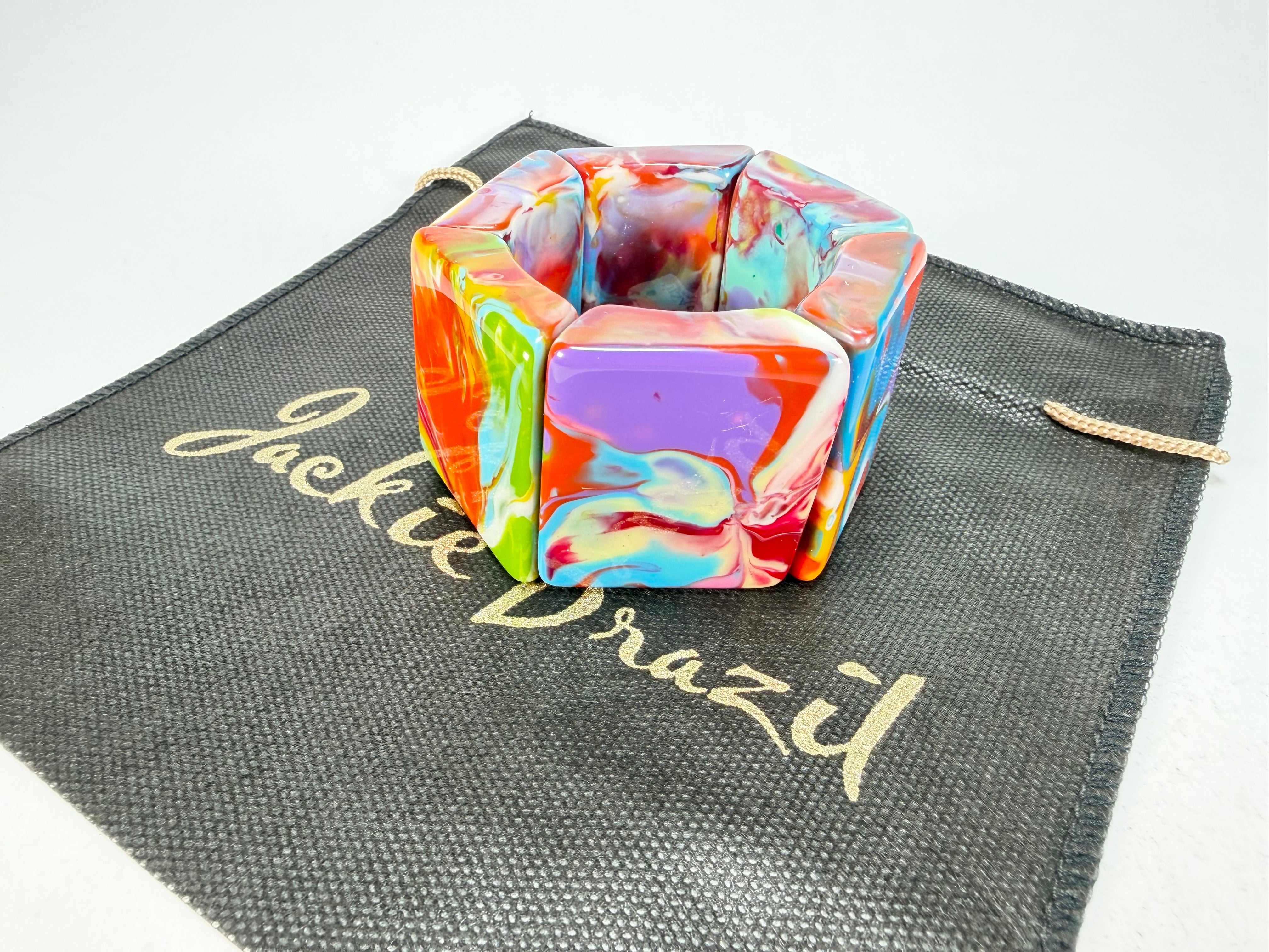 Jackie Brazil "Sabrina" Kandinsky Elasticated Bracelet ( B0225 )