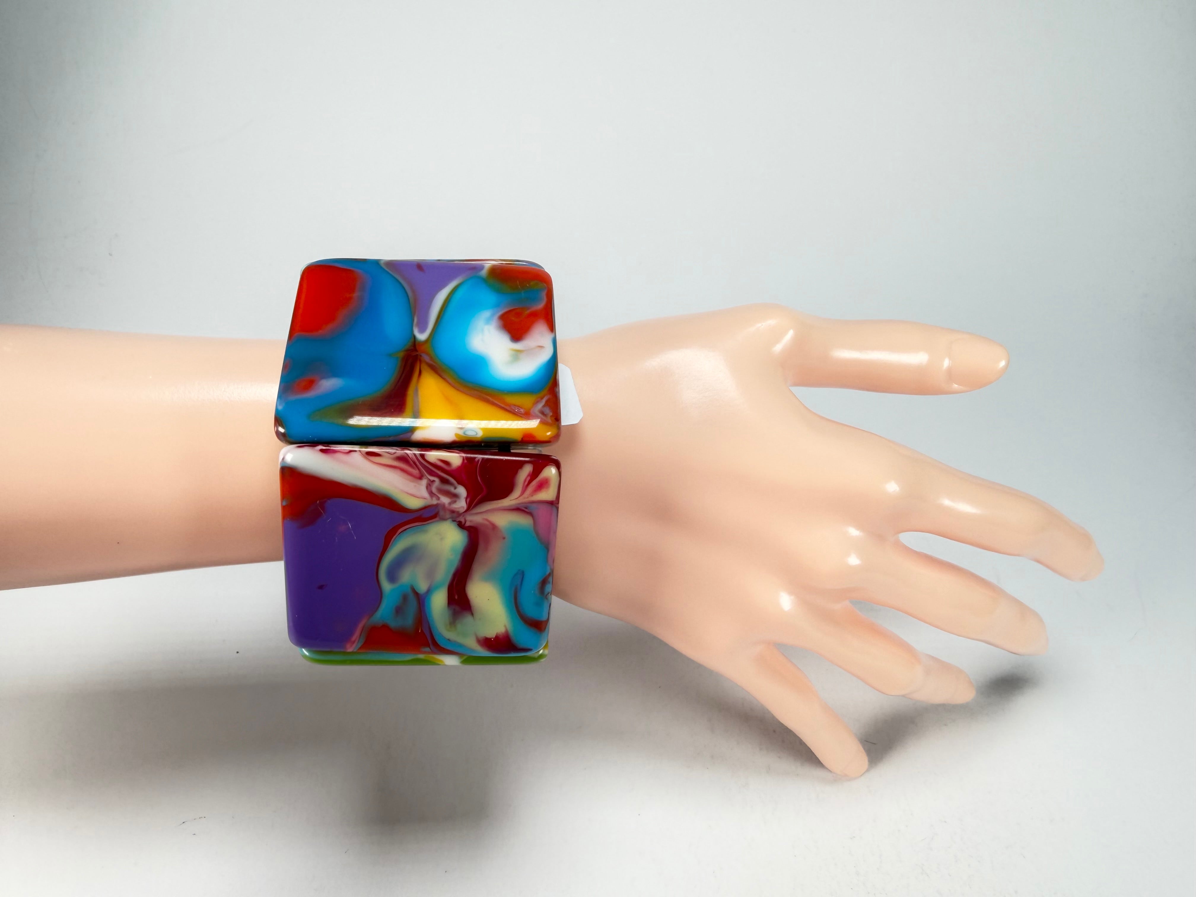 Jackie Brazil "Sabrina" Kandinsky Elasticated Bracelet ( B0225 )