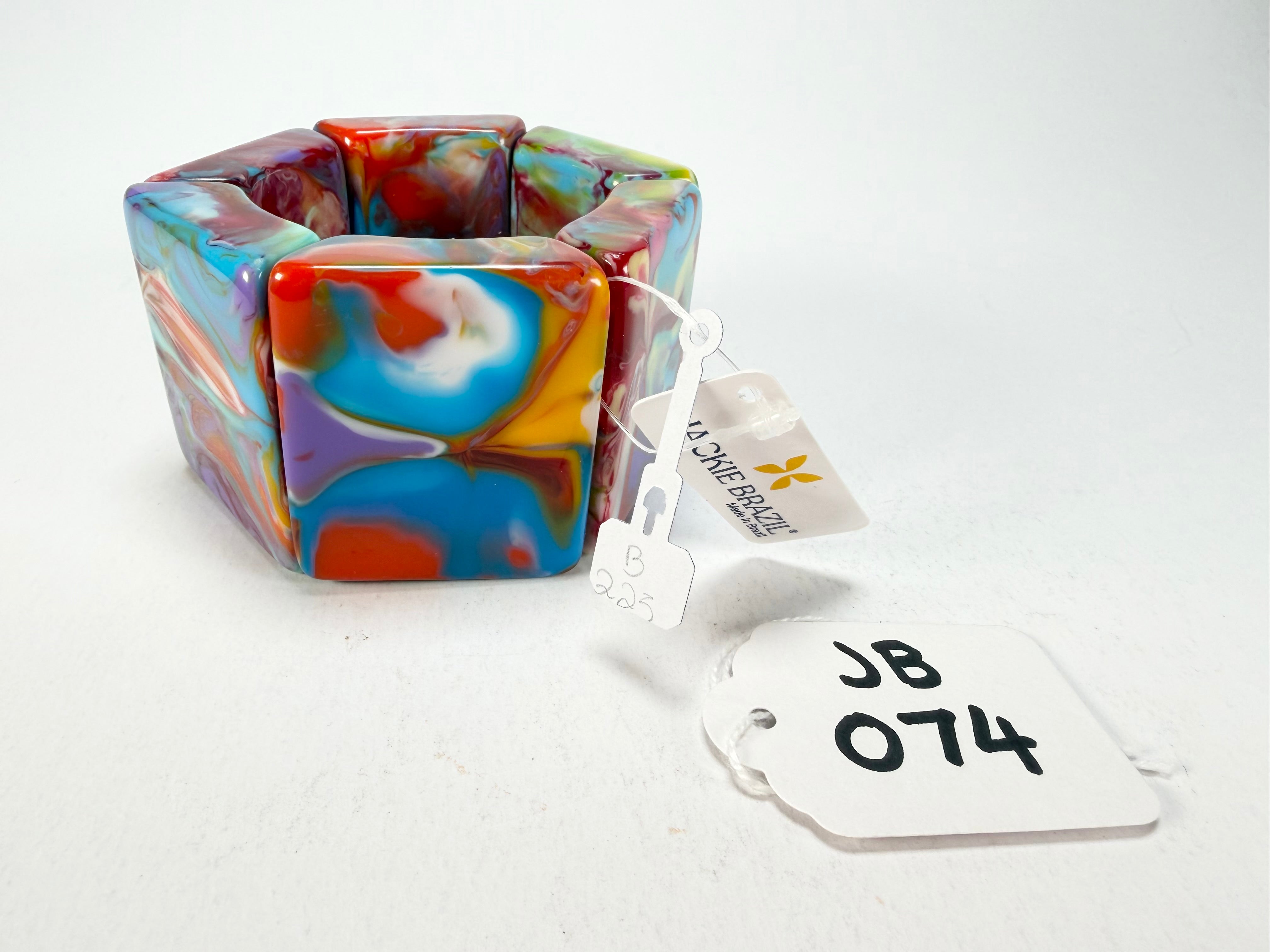 Jackie Brazil "Sabrina" Kandinsky Elasticated Bracelet ( B0225 )