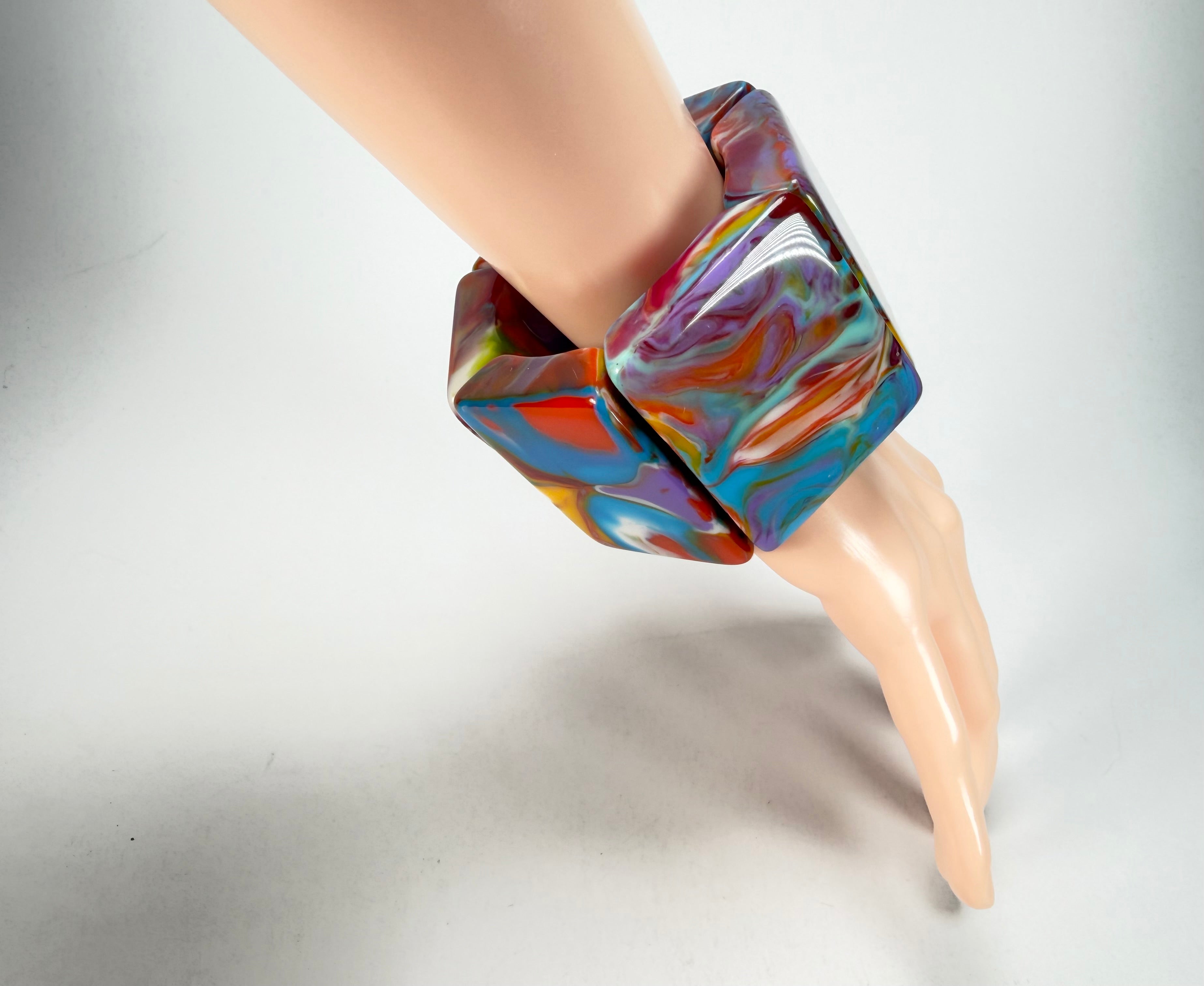 Jackie Brazil "Sabrina" Kandinsky Elasticated Bracelet ( B0225 )