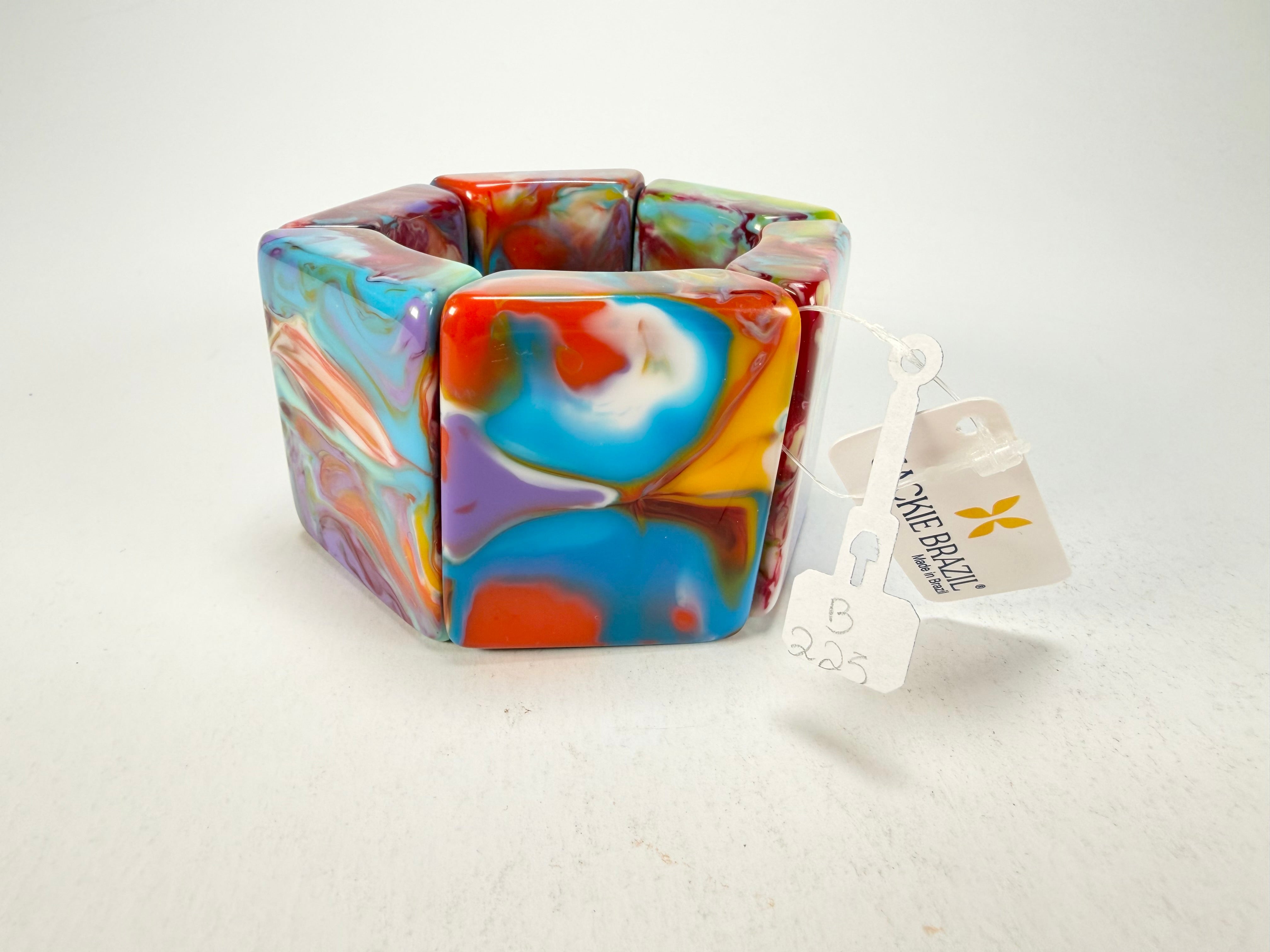 Jackie Brazil "Sabrina" Kandinsky Elasticated Bracelet ( B0225 )