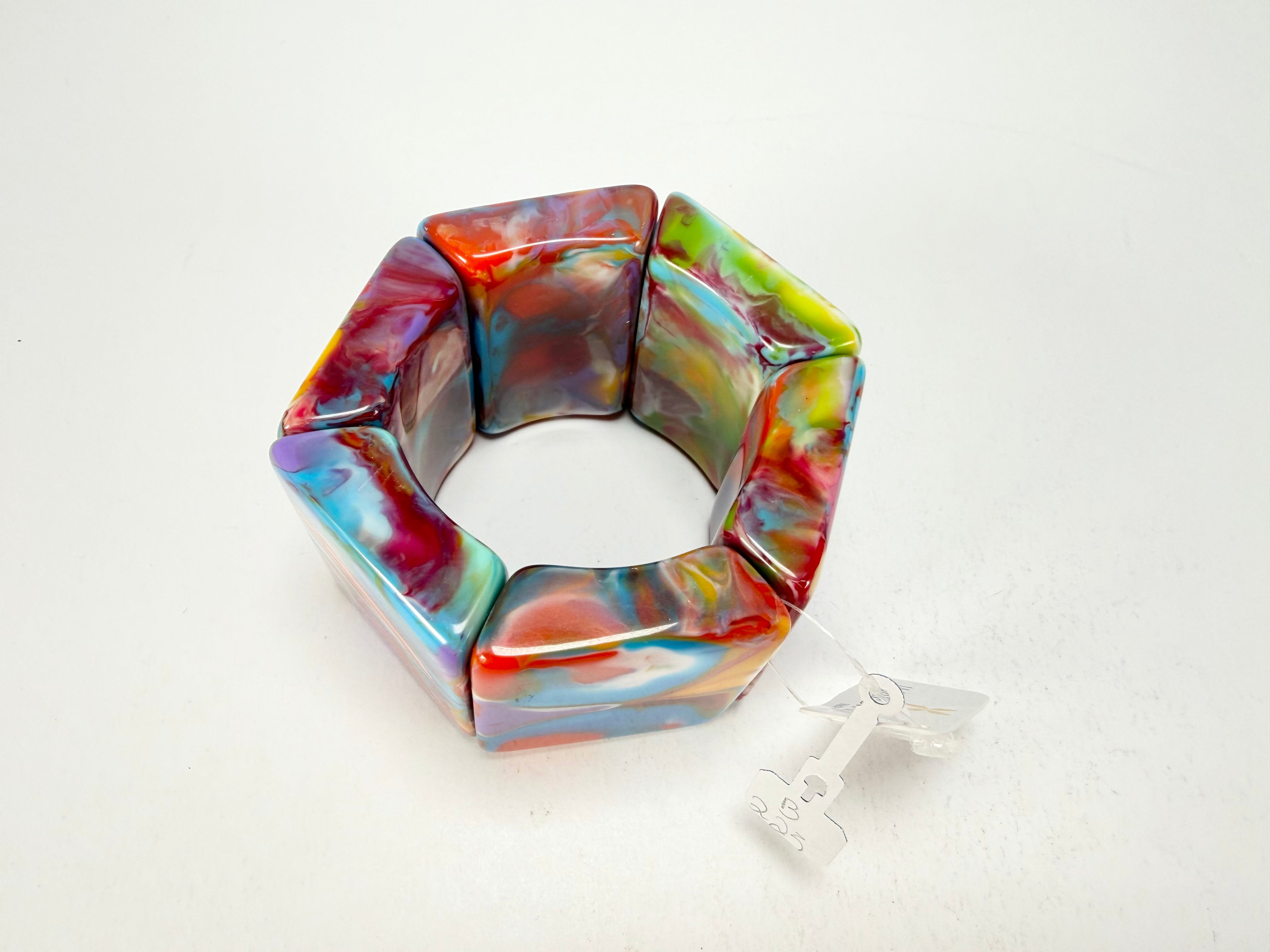 Jackie Brazil "Sabrina" Kandinsky Elasticated Bracelet ( B0225 )