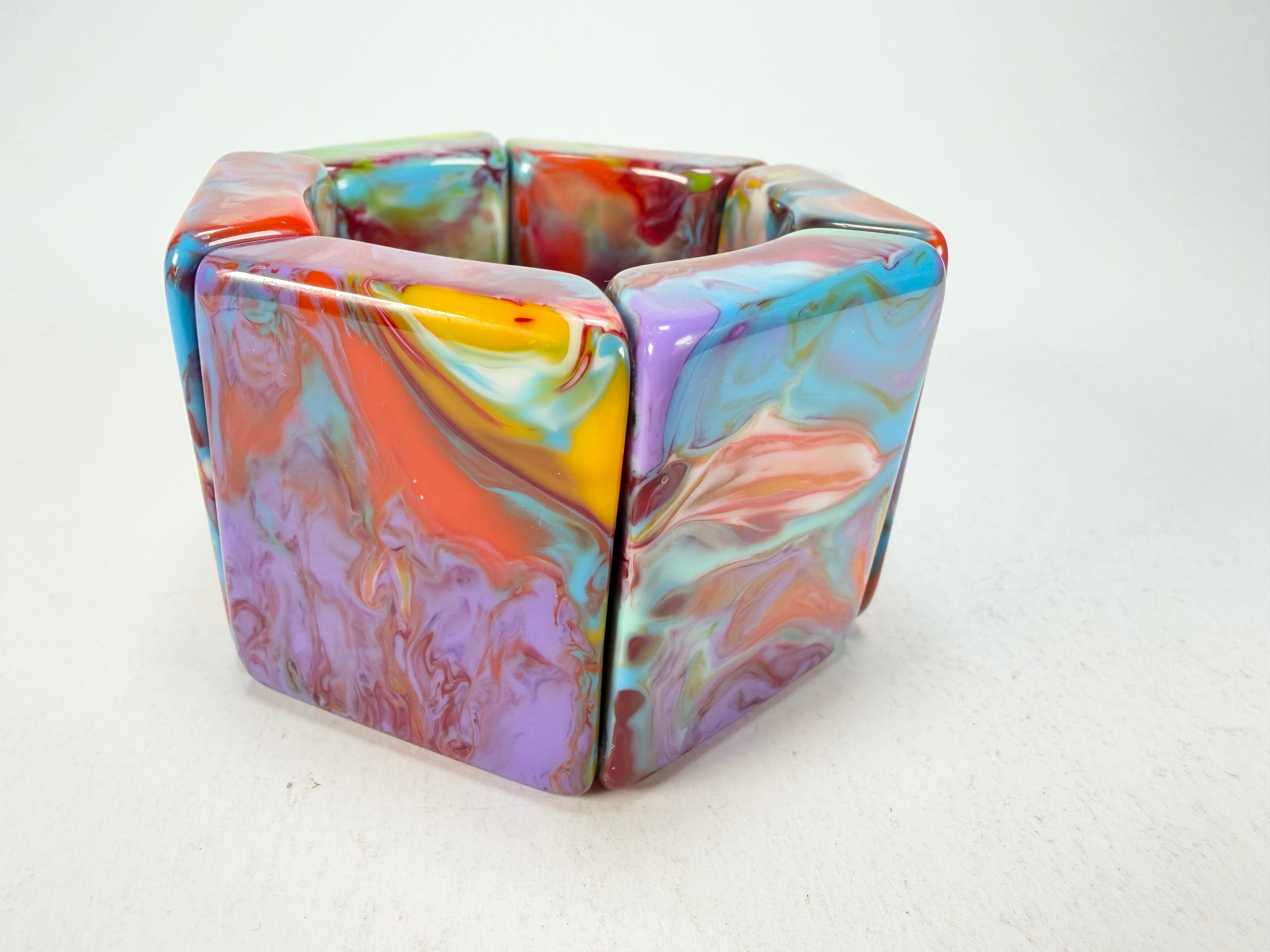 Jackie Brazil "Sabrina" Kandinsky Elasticated Bracelet ( B0225 )