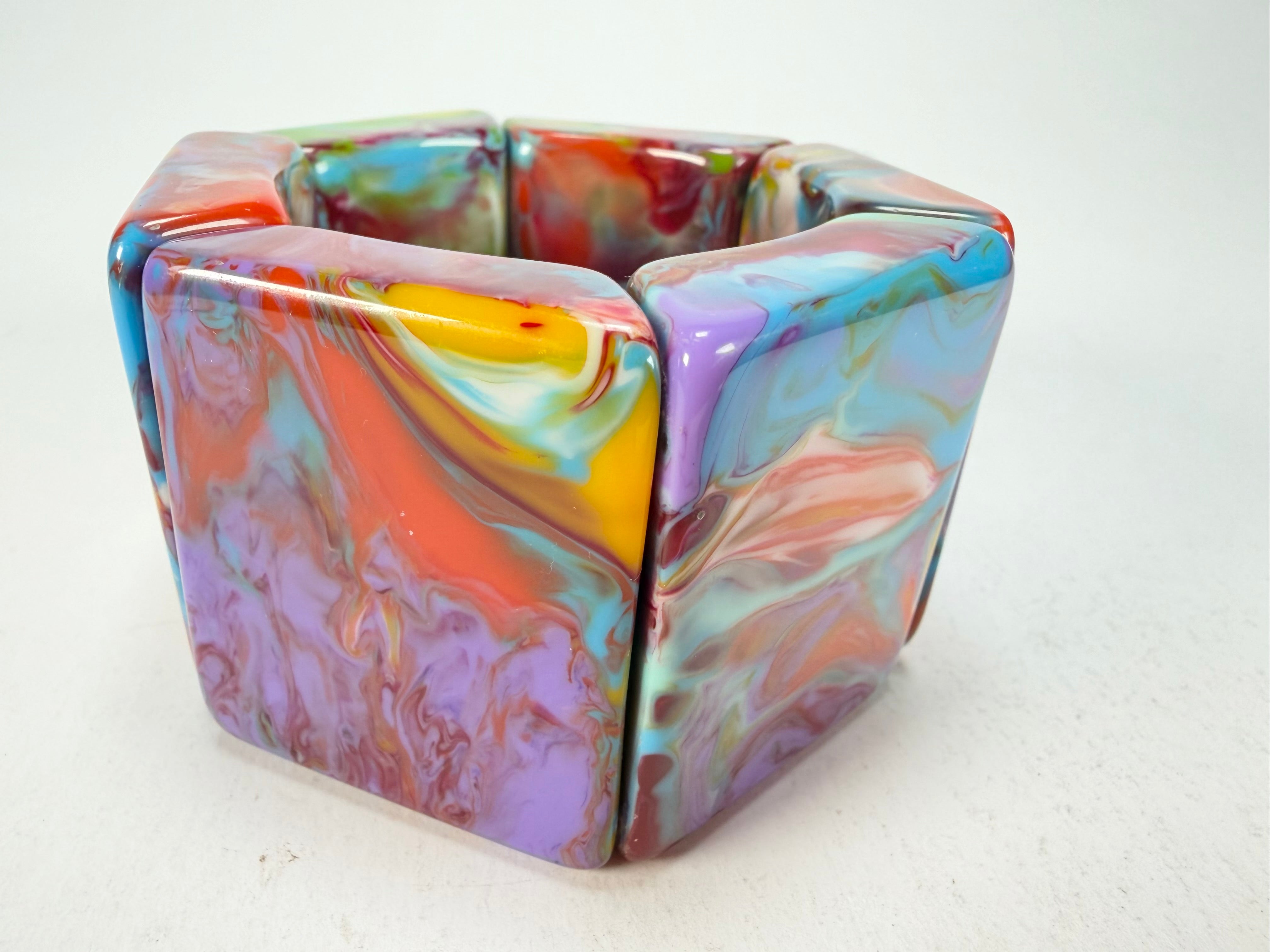 Jackie Brazil "Sabrina" Kandinsky Elasticated Bracelet ( B0225 )