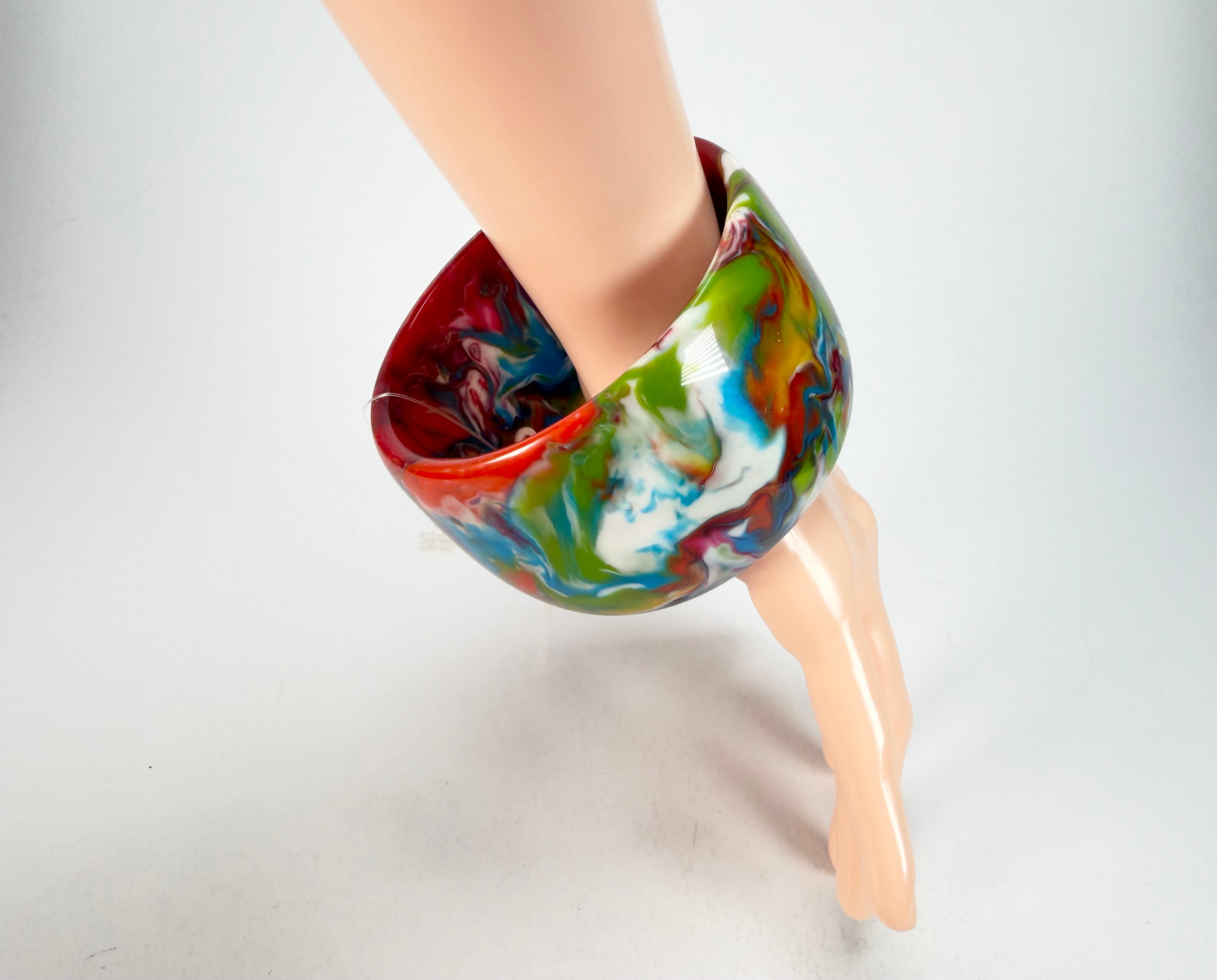 Jackie Brazil "Carmen" Kandinsky 5cm Resin Bangle ( B2500 )