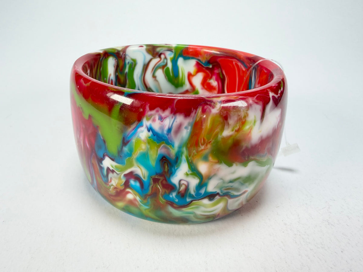Jackie Brazil "Carmen" Kandinsky 5cm Resin Bangle ( B2500 )