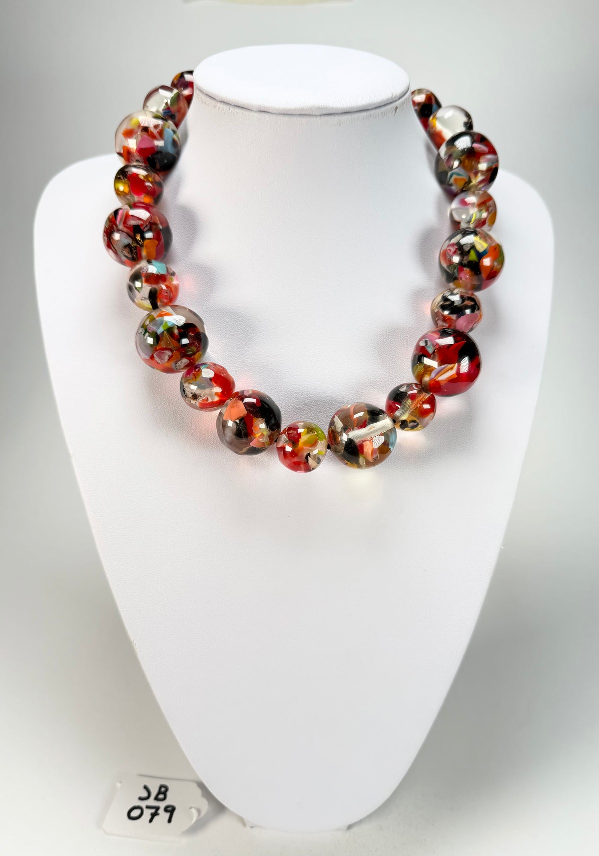 Jackie Brazil "Large spheres"  Short Abstract Cascade Necklace 50cm ( N2692 )