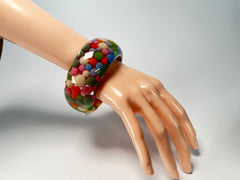 Jackie Brazil "Petit Balls" Spring Spots Solid Round Resin 3.4cm Bangle ( B2520 )